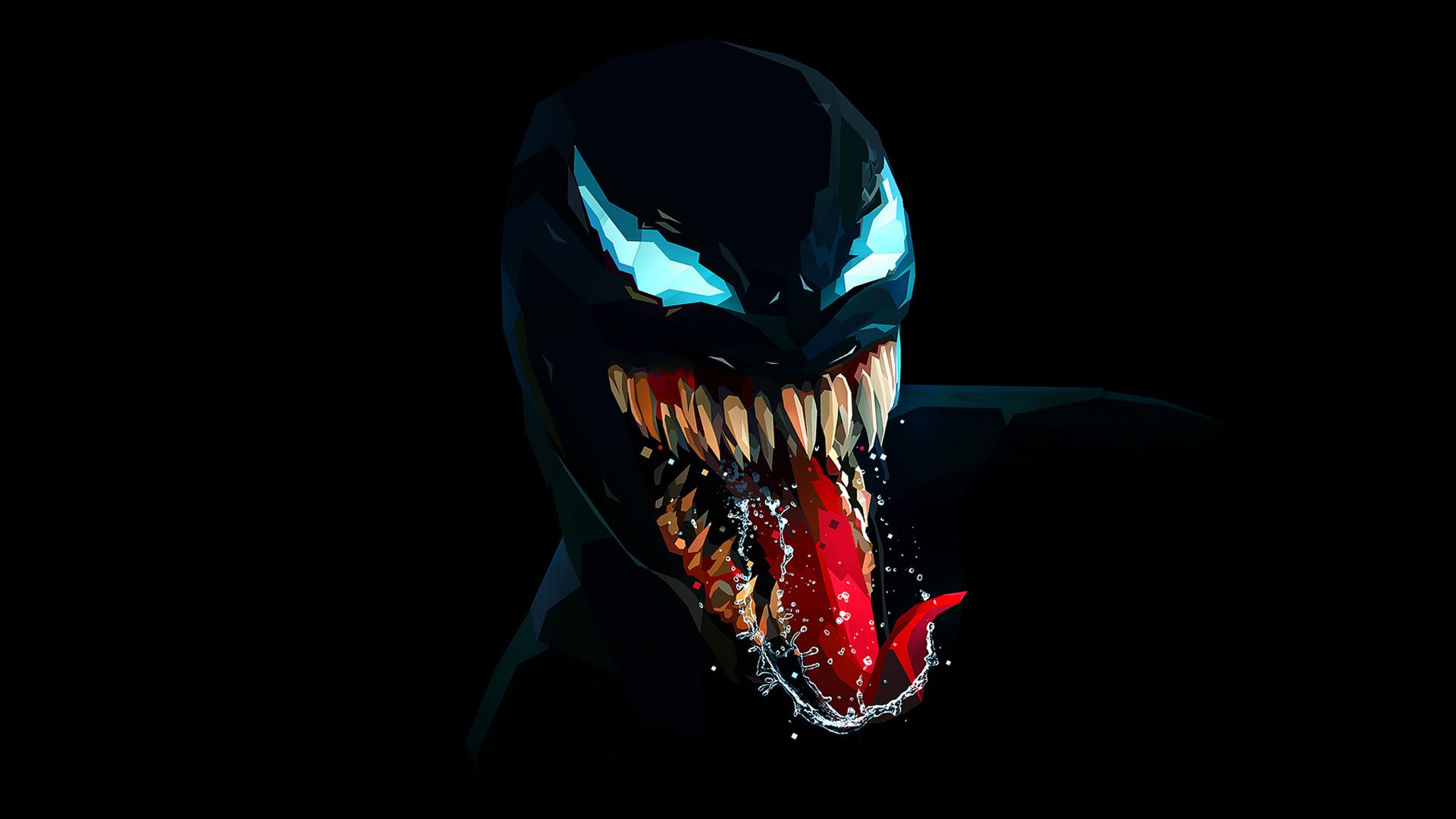 Venom Character Wallpaper with Dark Background Wallpaper. Wallpaper Download. High Resolution Wallpaper