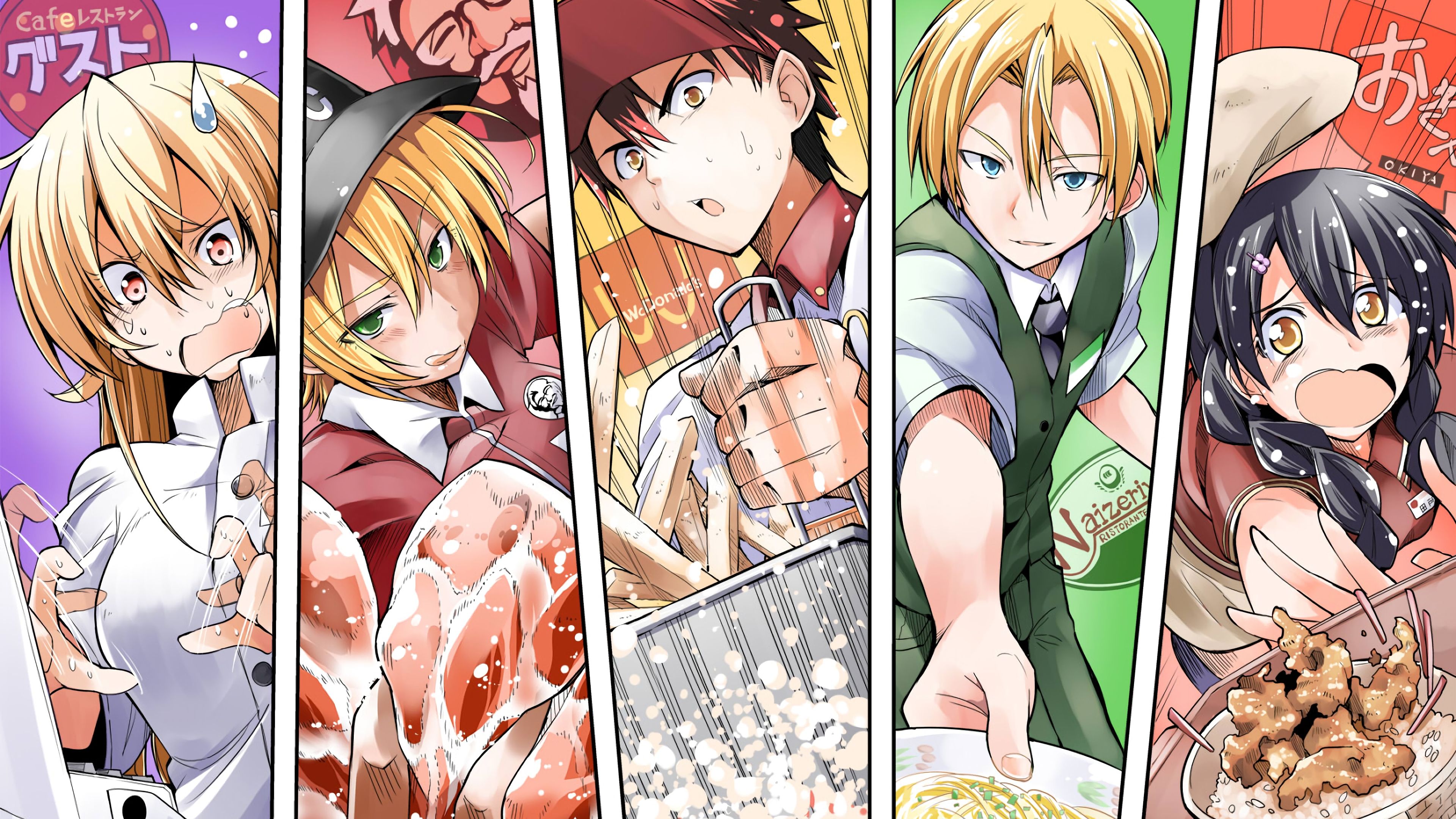 Takumi Aldini 4K 8K HD Food Wars!: Shokugeki no Soma Wallpaper