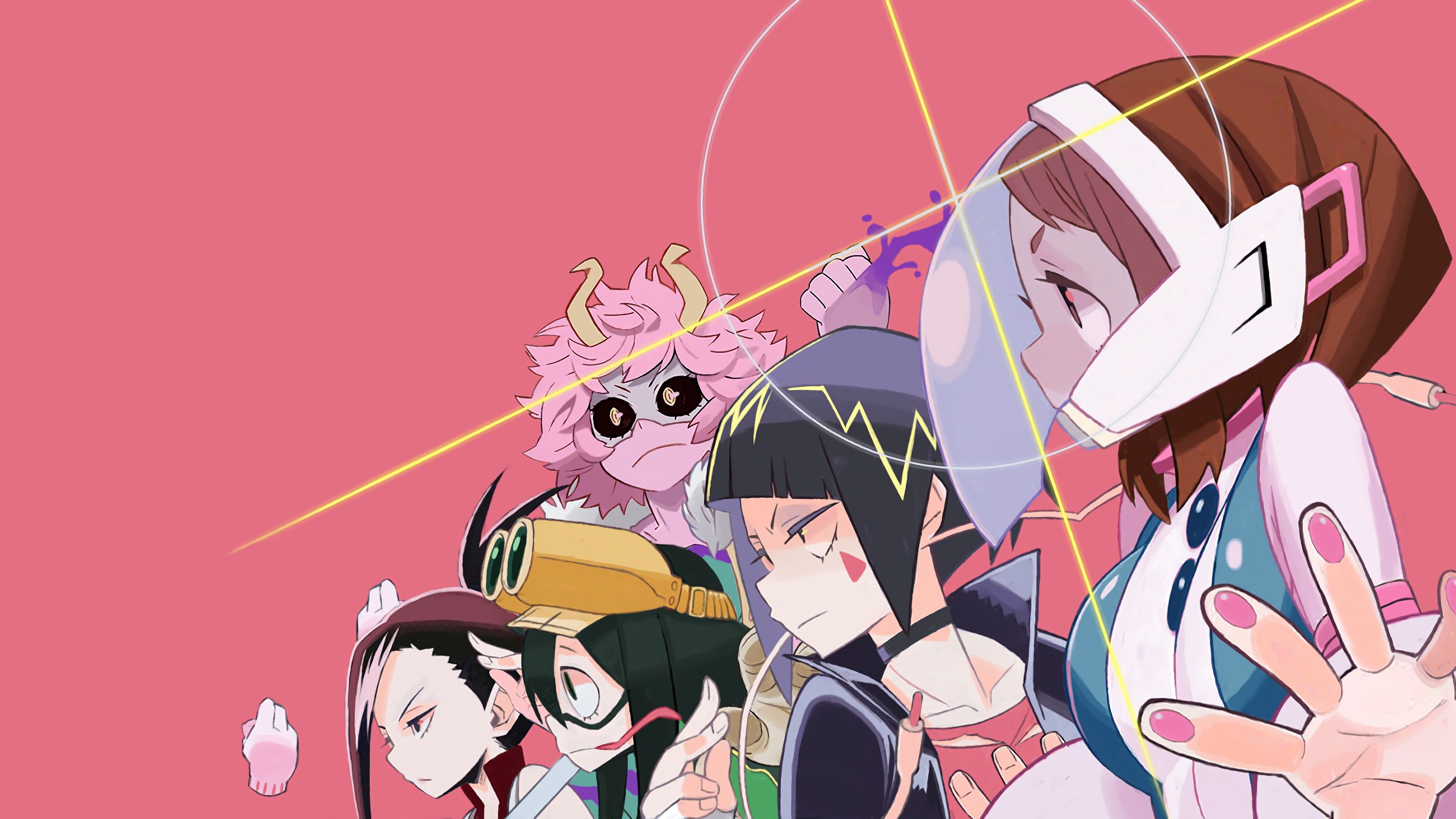 My Hero Academia, Boku no Hero Academia, Anime, Girls, Ochaco Uraraka, Kyoka Jiro, Tsuyu Asui, Momo Yaoyorozu, Mina Ashido,. Anime, Boku no hero academia, My hero