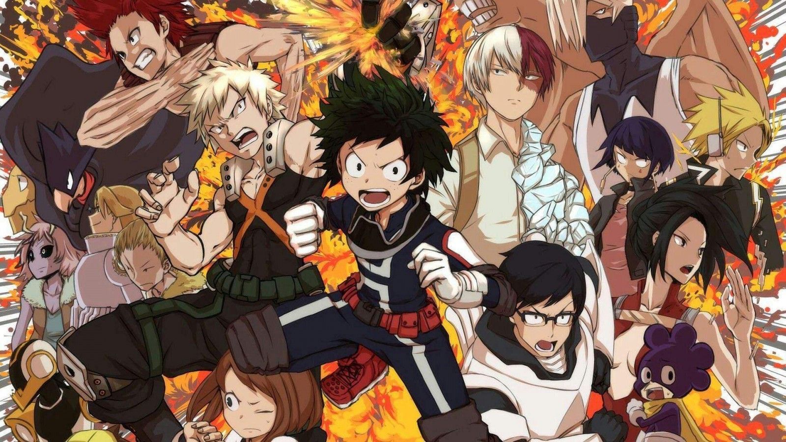 Wallpaper, Boku no hero, Boku no Hero Academia, Midoriya Izuku, Izuku Midoriya, Uraraka Ochako, Ochako Uraraka, Tsuyu Asui, Momo Yaoyorozu, Mina Ashido, Kyoka Jiro, Toru Hagakure, anime 1920x1080