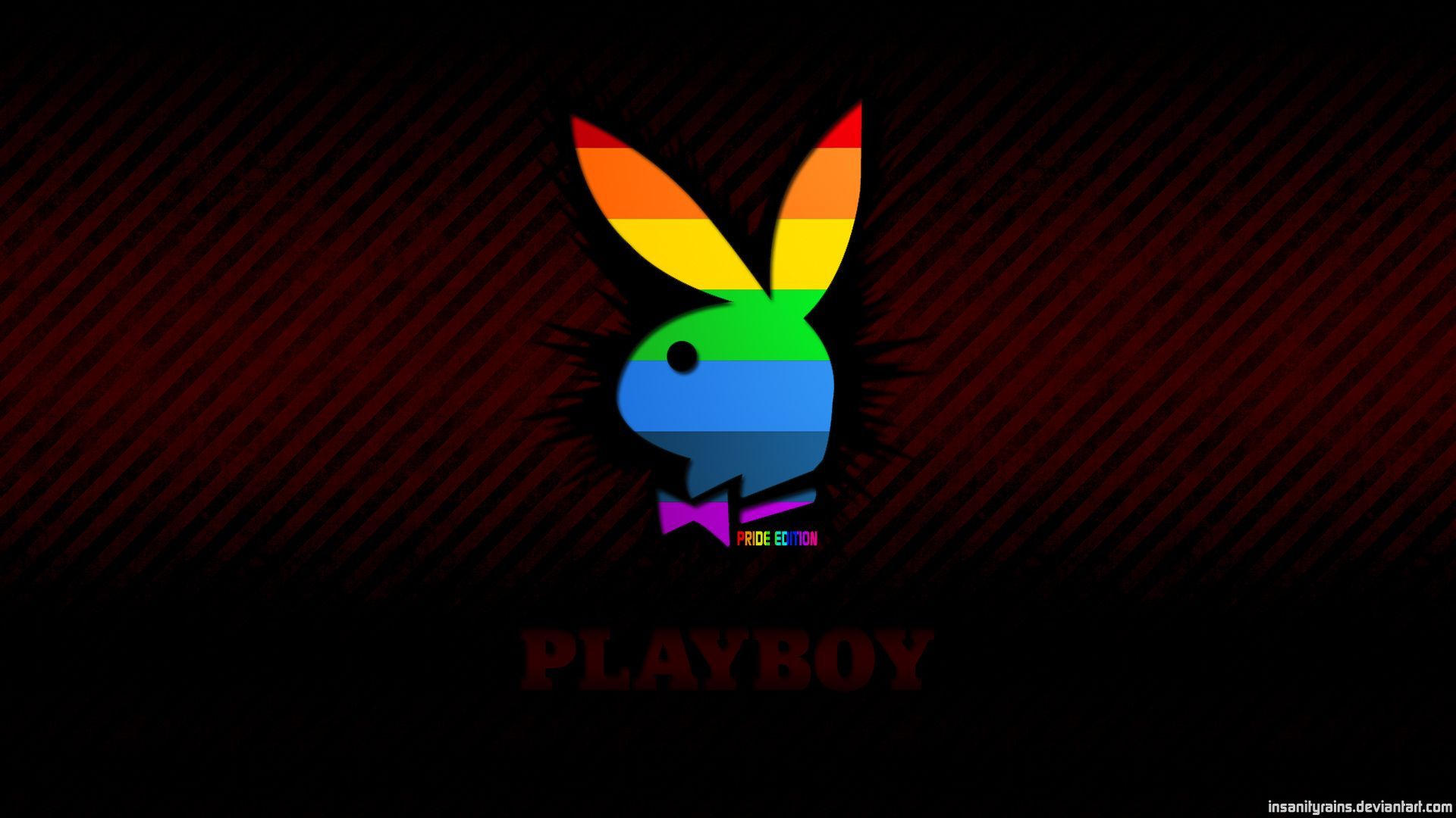 Download Neon Pink Playboy Logo Wallpaper