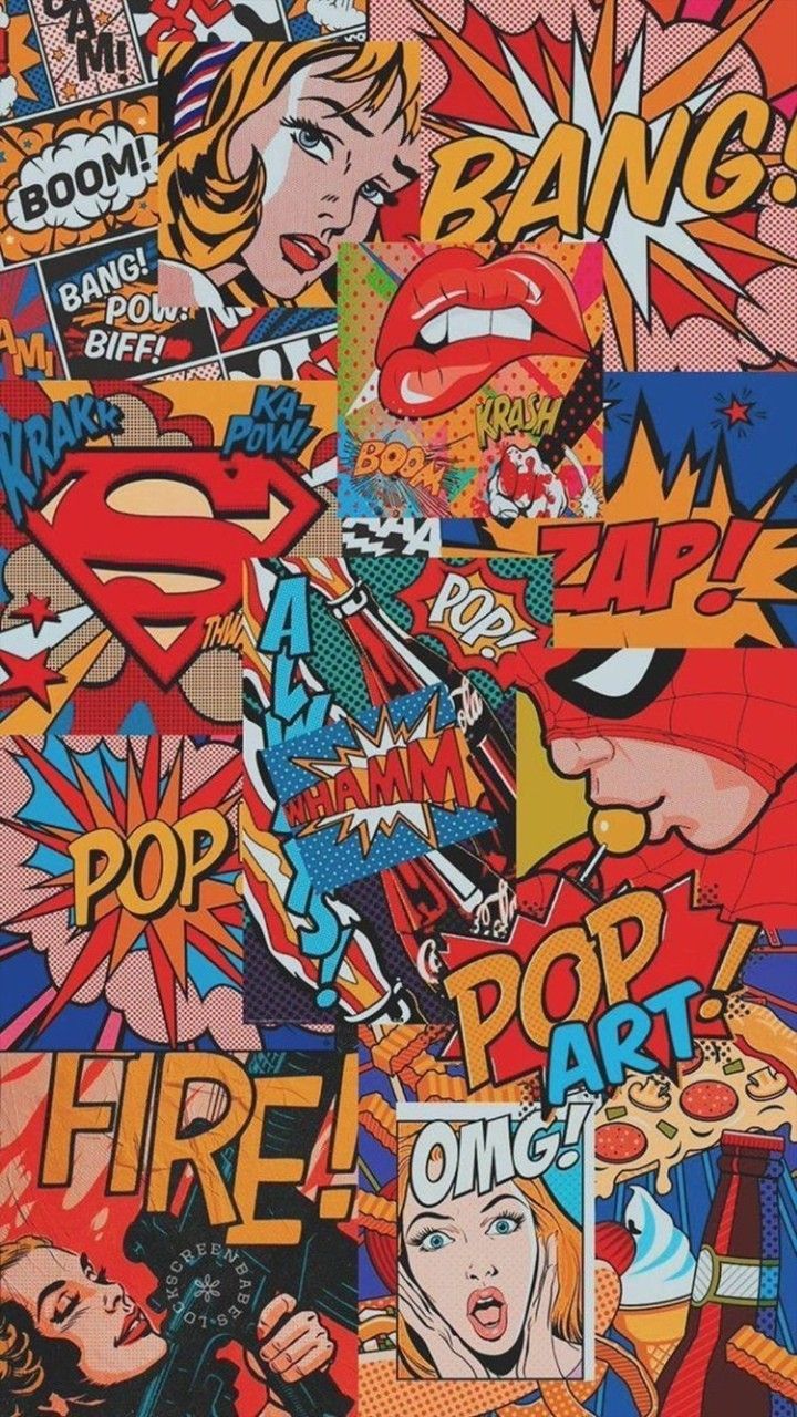 Comic Marvel Comic Pop Art Background HD Wallpaper