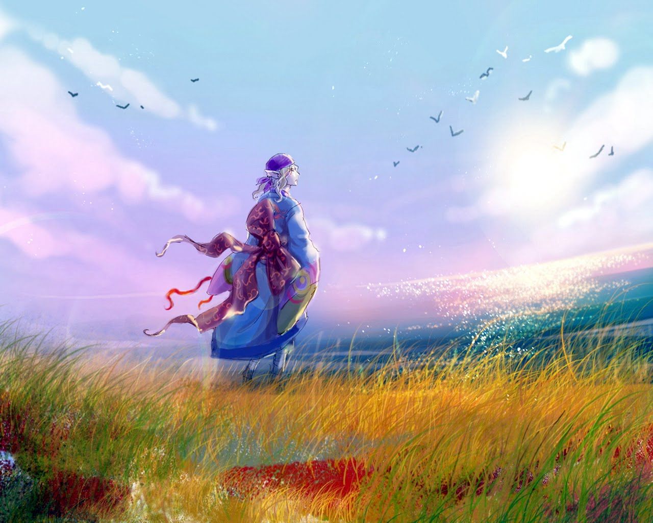 Cool Desktop Wallpaper: Beautiful Women Artistic Paintings Desktop Background