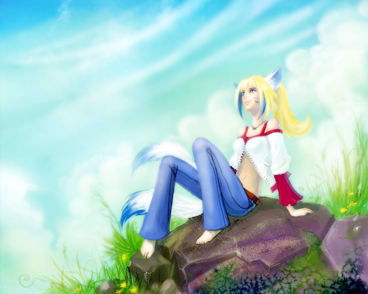 Desenhos Minha Arte: Beautiful Women Artistic Paintings Desktop Background