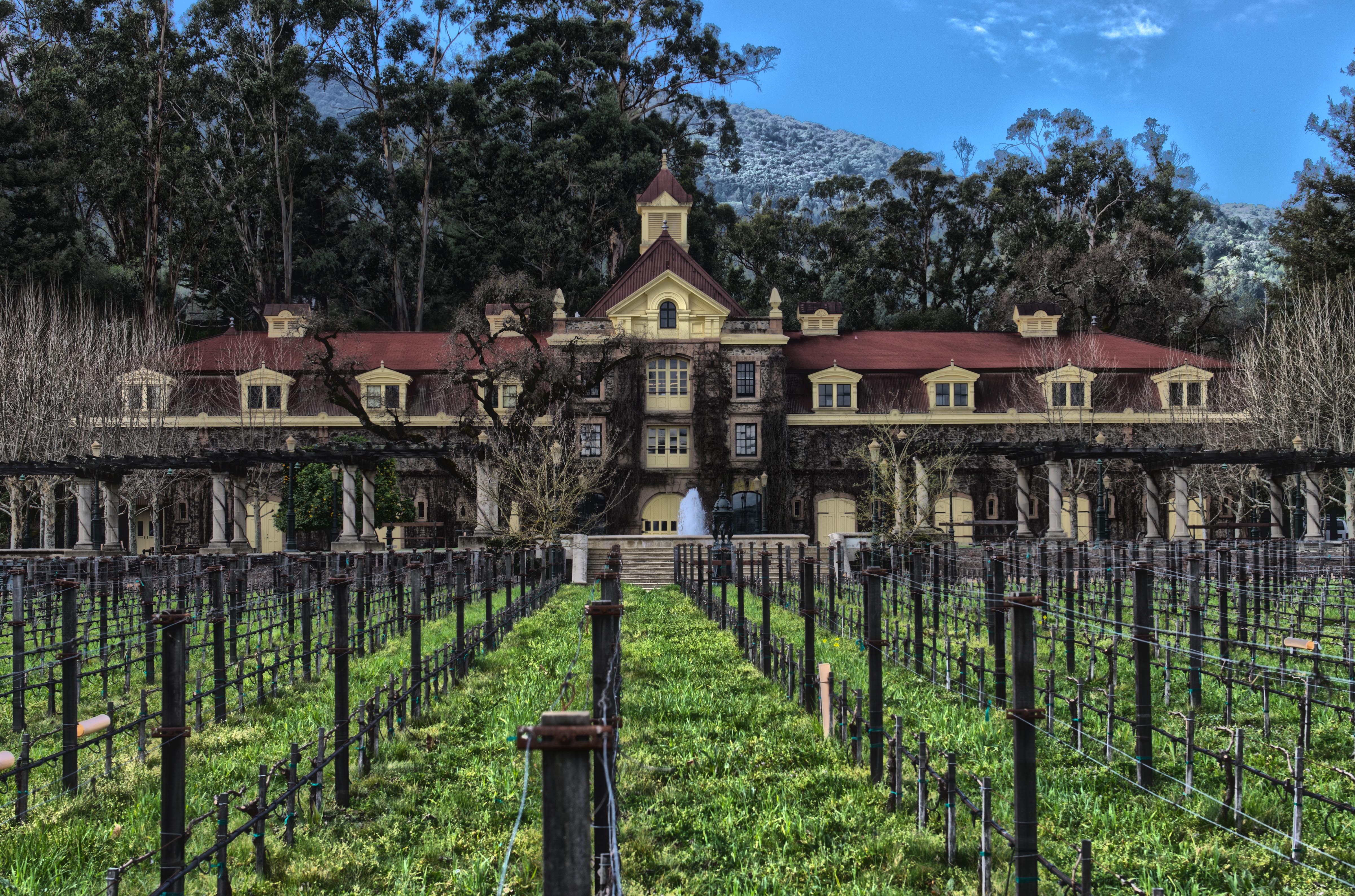 Wallpaper, landmark, estate, mansion, tree, historic site, vineyard, agriculture, tourist attraction, house, home, facade, outdoor structure, plantation, village, grass, sky, landscape 4802x3177