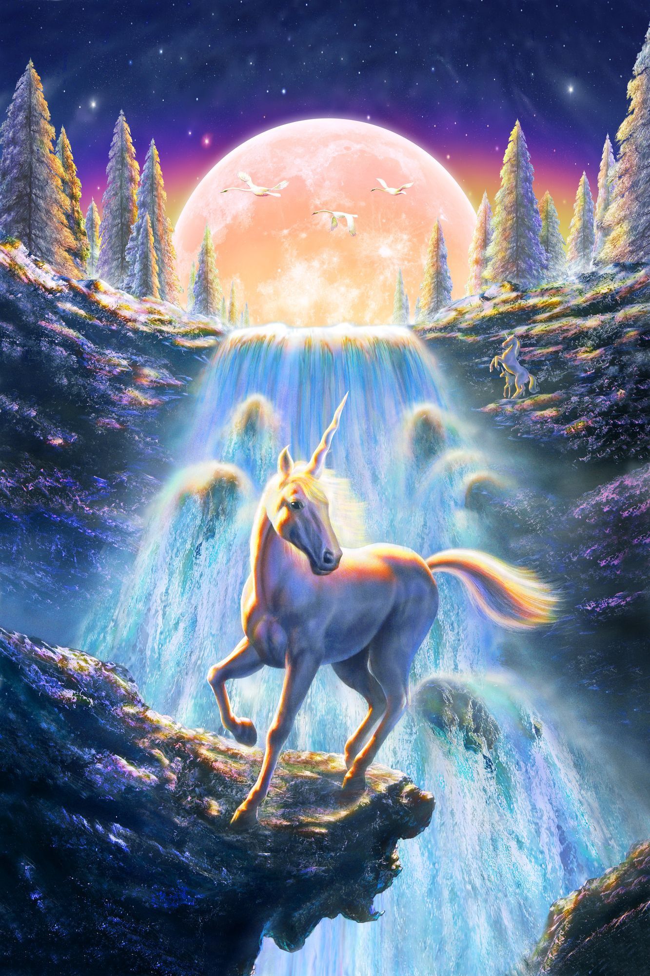 Moonlight Unicorn Wallpapers - Wallpaper Cave