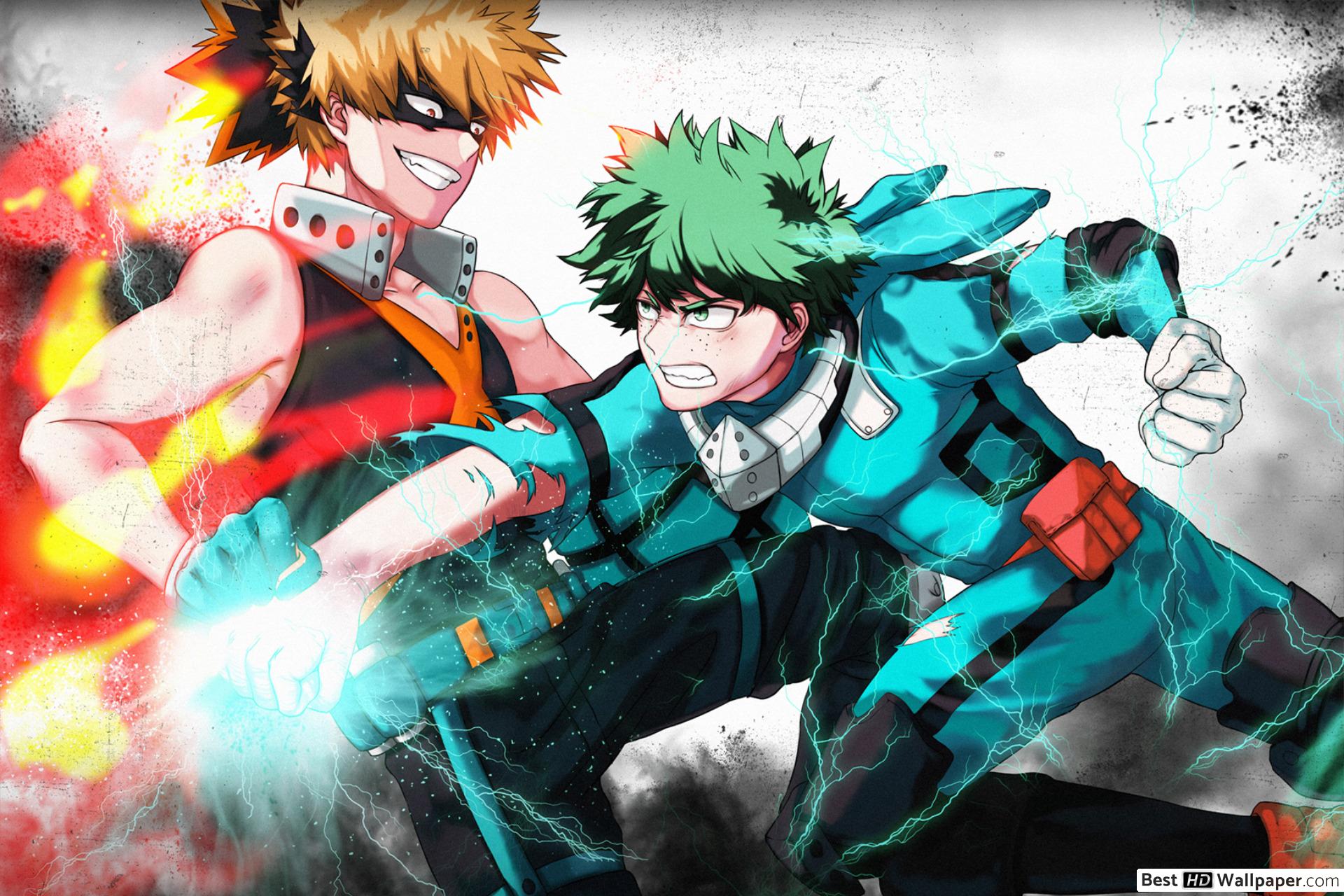 Deku vs Bakugo Wallpaper