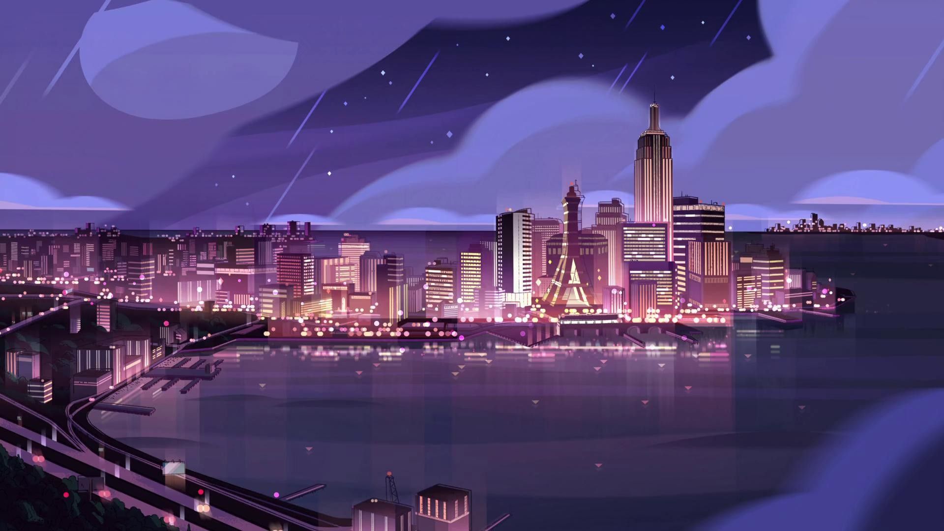 Steven Universe Empire City HD Wallpaper