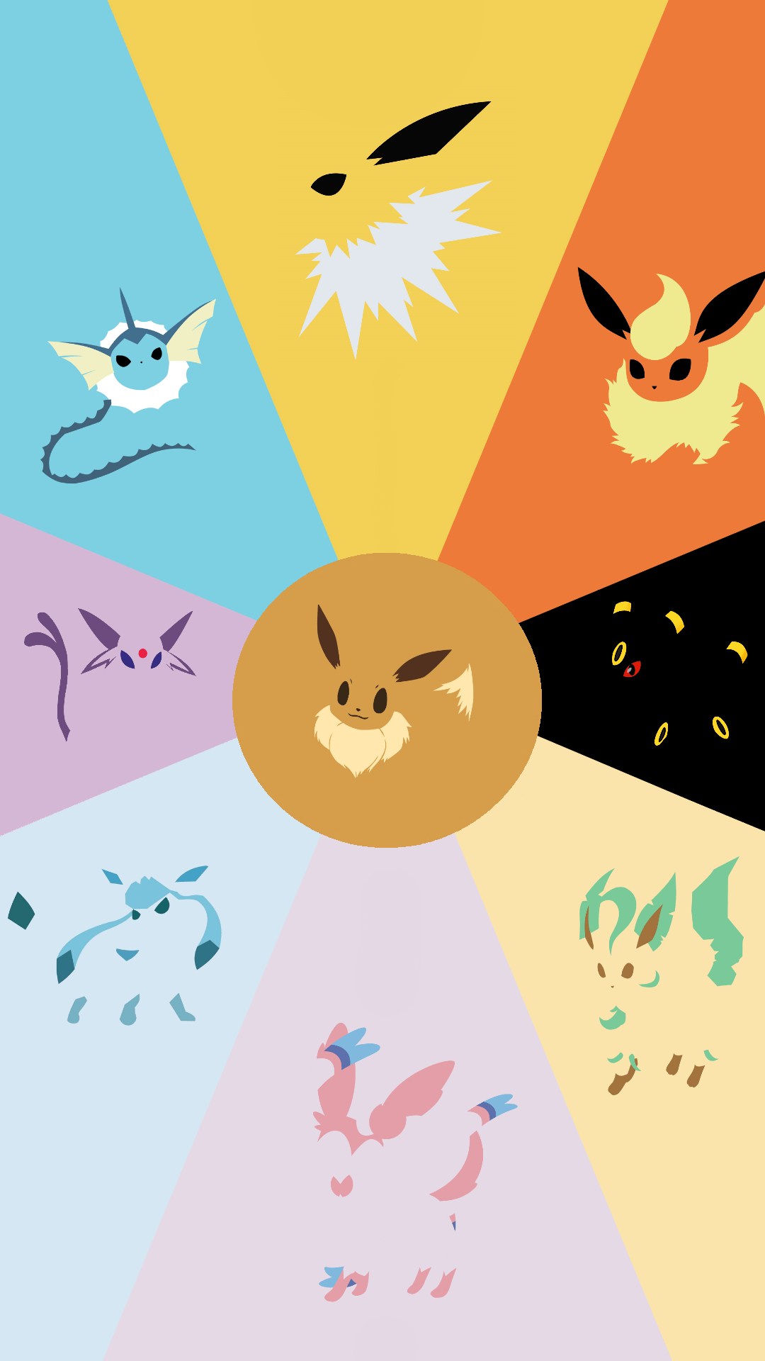 Eeveelution Phone Wallpaper