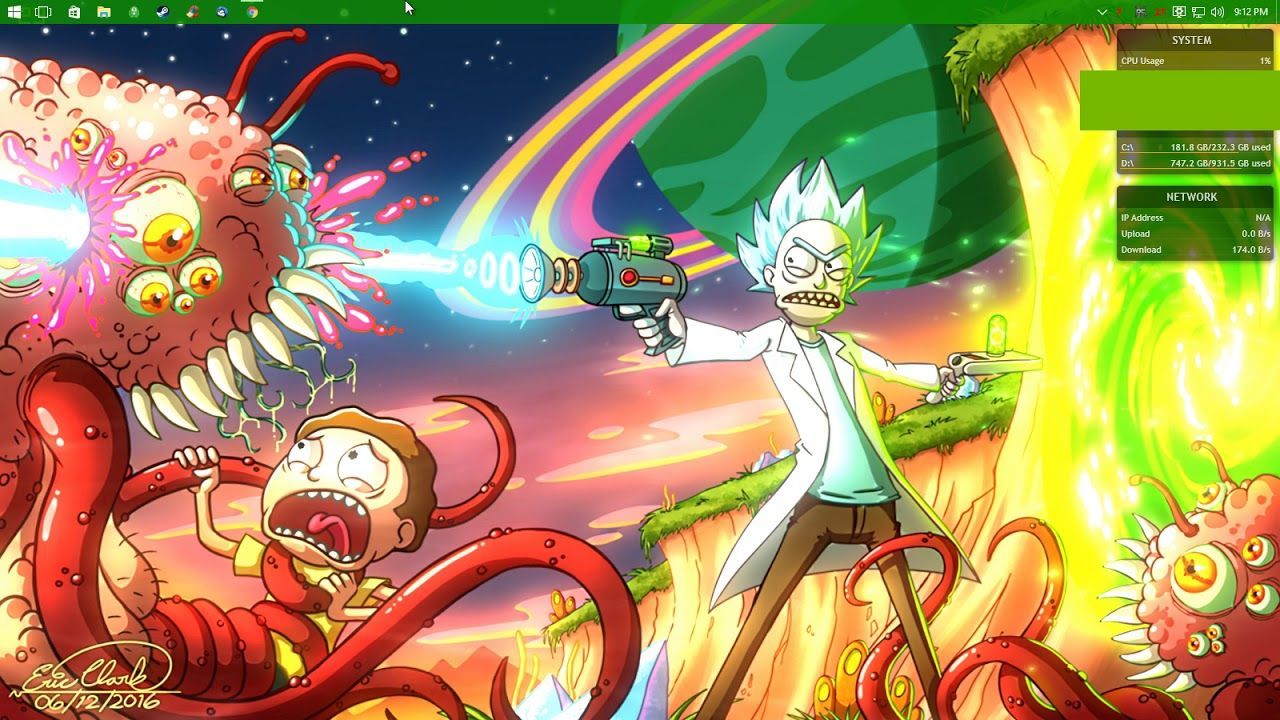 Rick and Morty Trippy Wallpaper