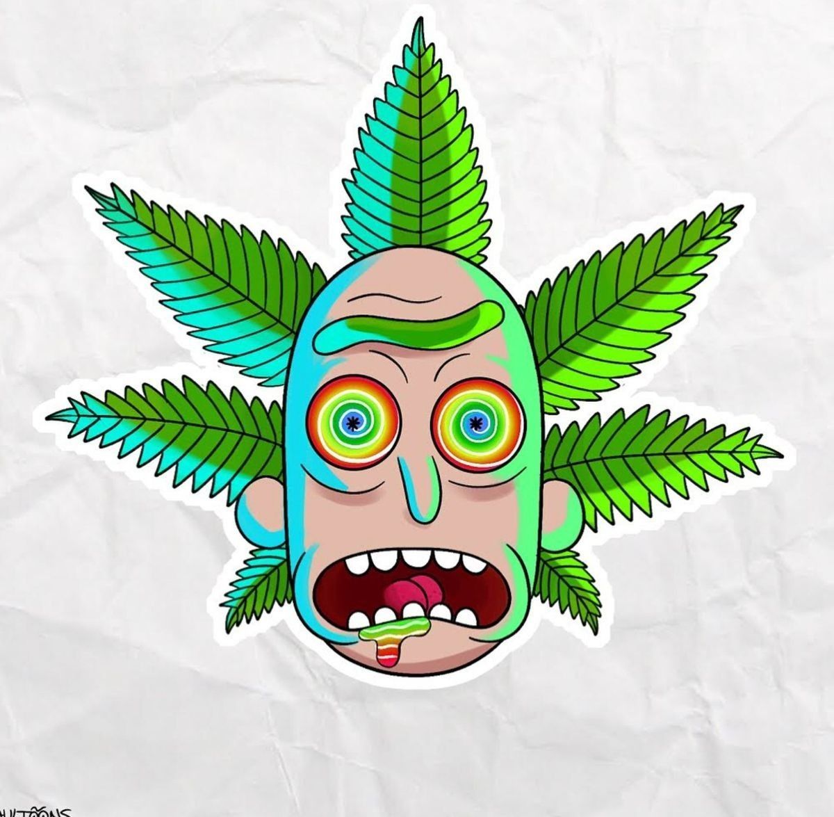 Rick and Morty Weed Wallpaper Free Rick and Morty Weed Background