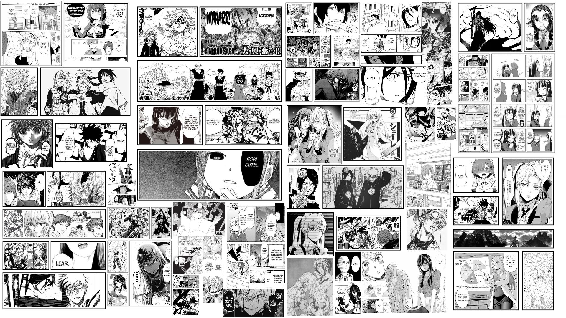 Anime Manga Crossover Wallpaper [1920×1080]