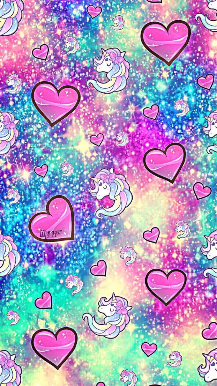 Girly Unicorn Wallpaper Free Girly Unicorn, wallpaper cute girly heart #w. Kitty. Unicorn wallpaper, Unicorn wallpaper cute, Pink unicorn wallpaper