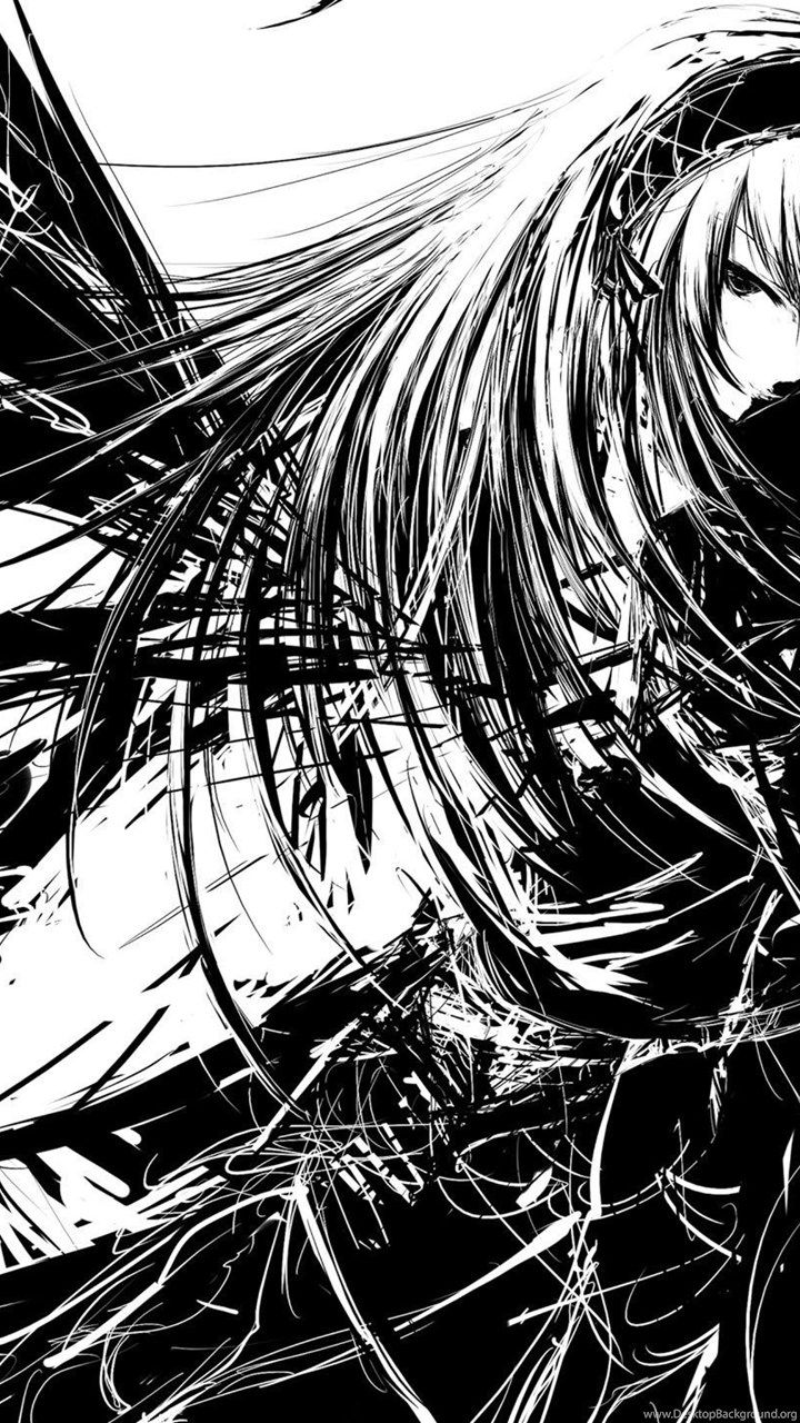 Black And White Anime Manga Wallpapers - Wallpaper Cave