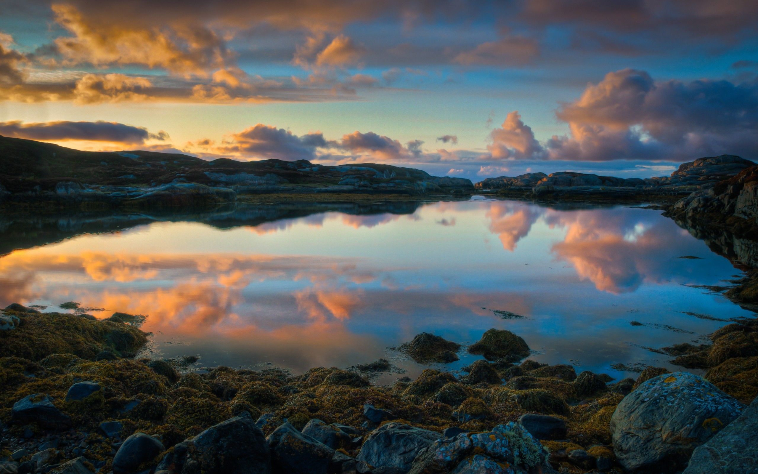 clouds, nature, coast, Norwegian, summer, Norway wallpaper