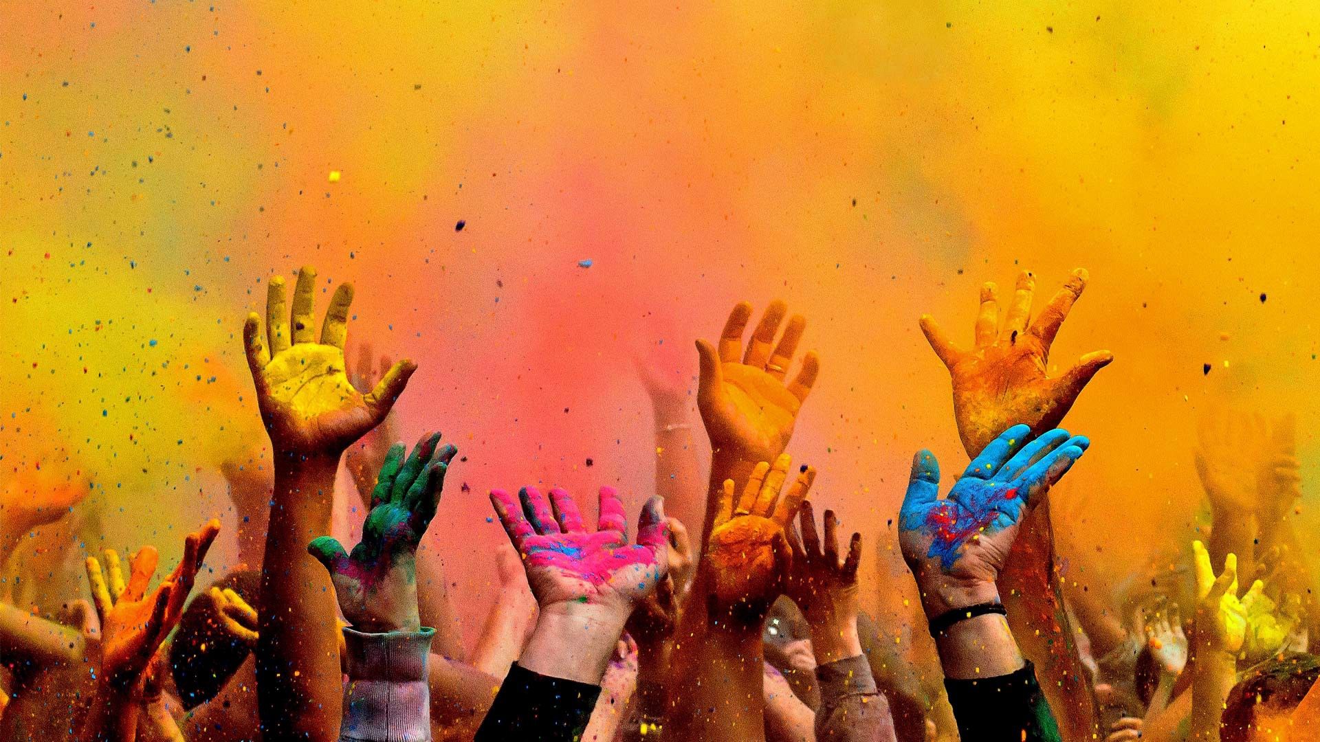 Free download Holi Festival Spring Paint Hands New HD Wallpaper [1920x1080] for your Desktop, Mobile & Tablet. Explore Holi Festival Wallpaper. Holi Festival Wallpaper, Holi Wallpaper, Holi Wallpaper