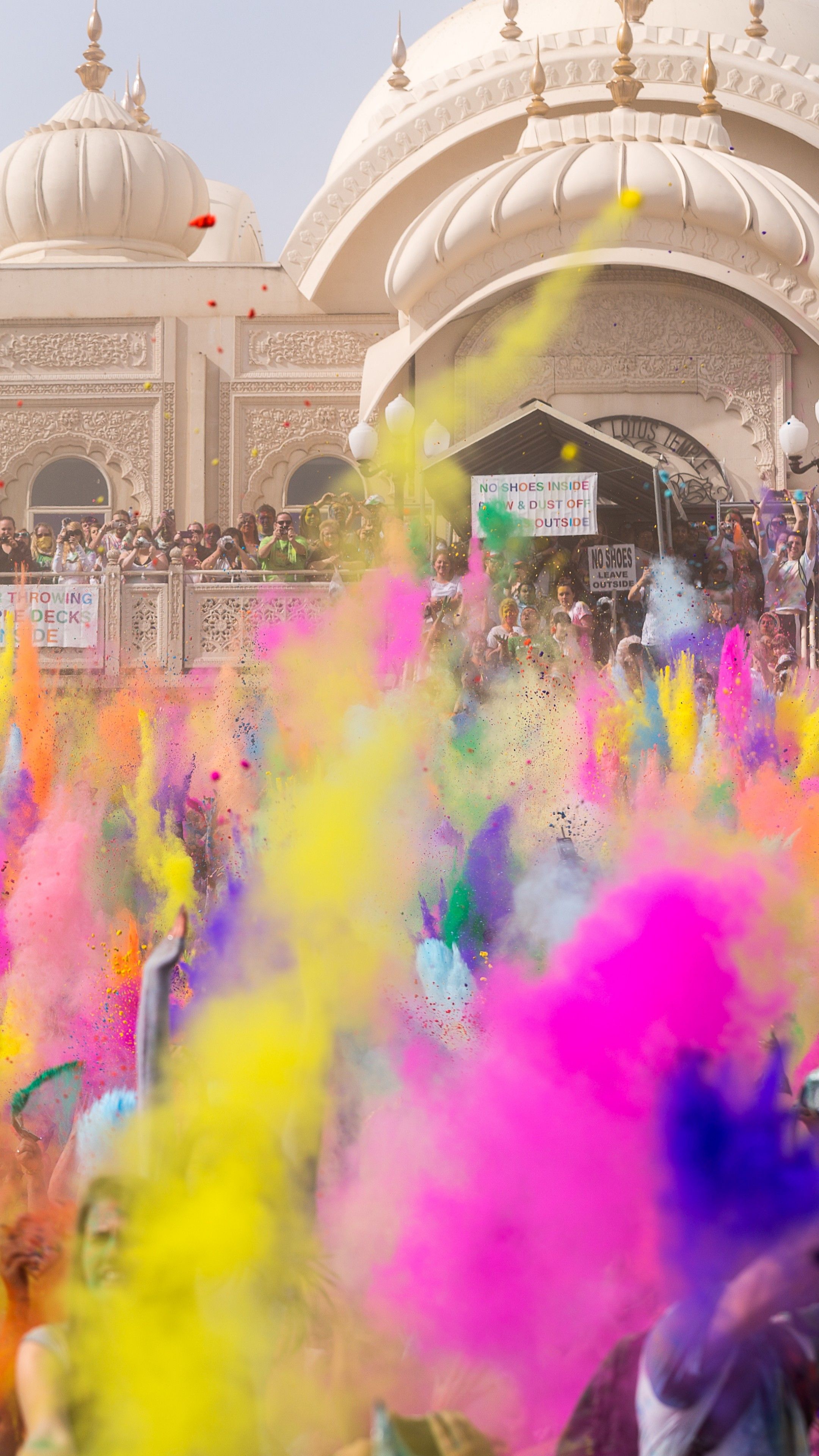 Wallpaper Holi Festival Of Colours, Indian holiday, spring, life, new moon, Holika, colored powder, event, Holidays