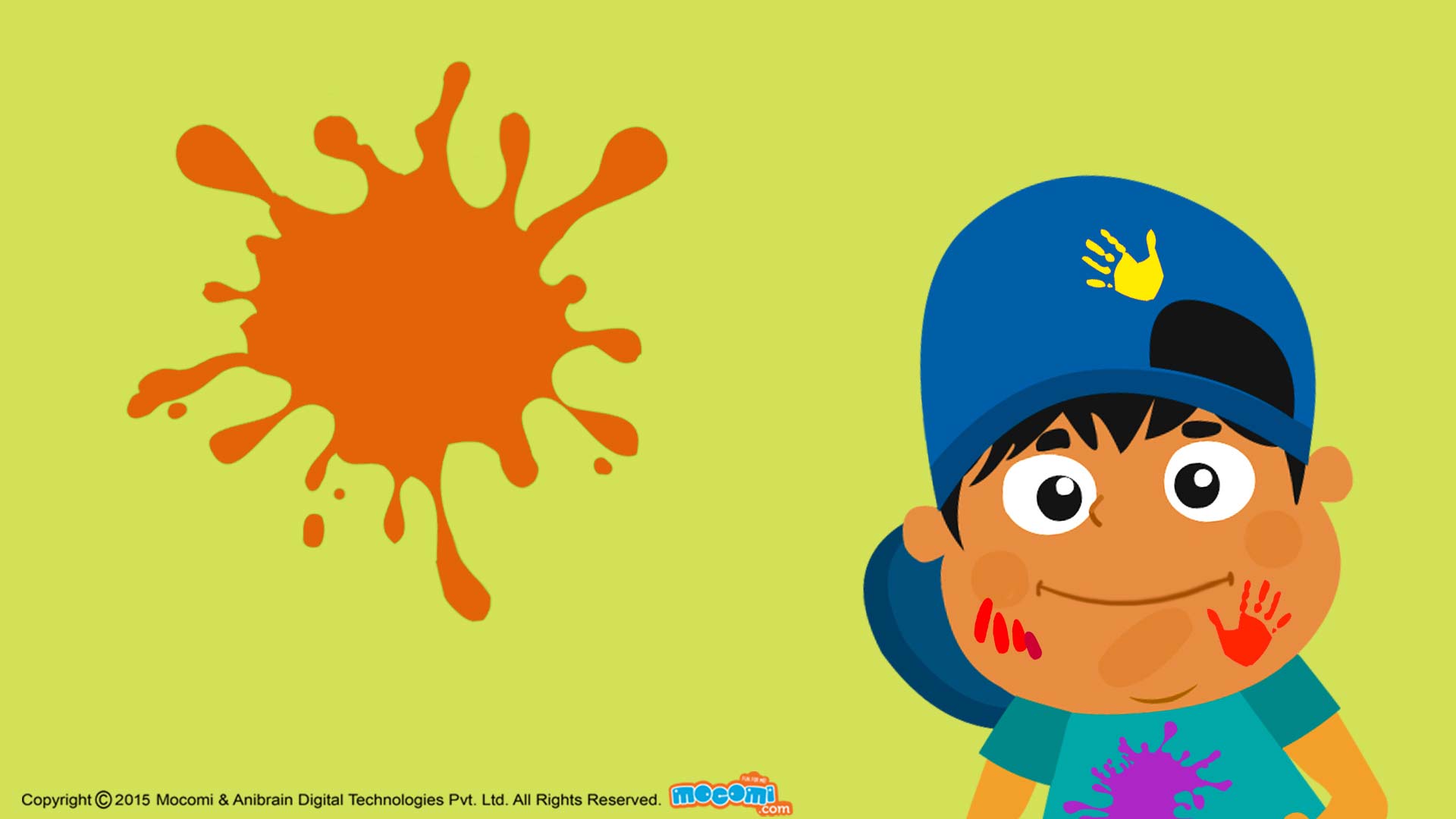 Happy Holi Wallpaper for kids