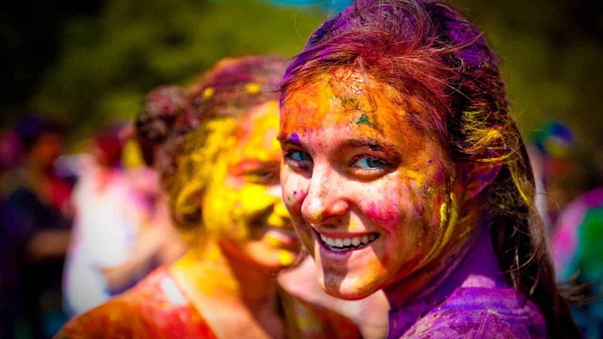 Free download Girl Smile On Holi Festival HD Wallpaper StylishHDWallpaper [1920x1080] for your Desktop, Mobile & Tablet. Explore Holi Festival Wallpaper. Holi Festival Wallpaper, Holi Wallpaper, Holi Wallpaper