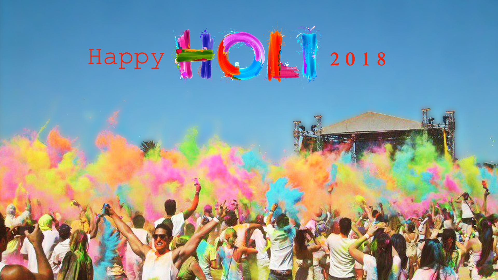 Holi Festival 2018 Wallpaper in HD Wallpaper. Wallpaper Download. High Resolution Wallpaper