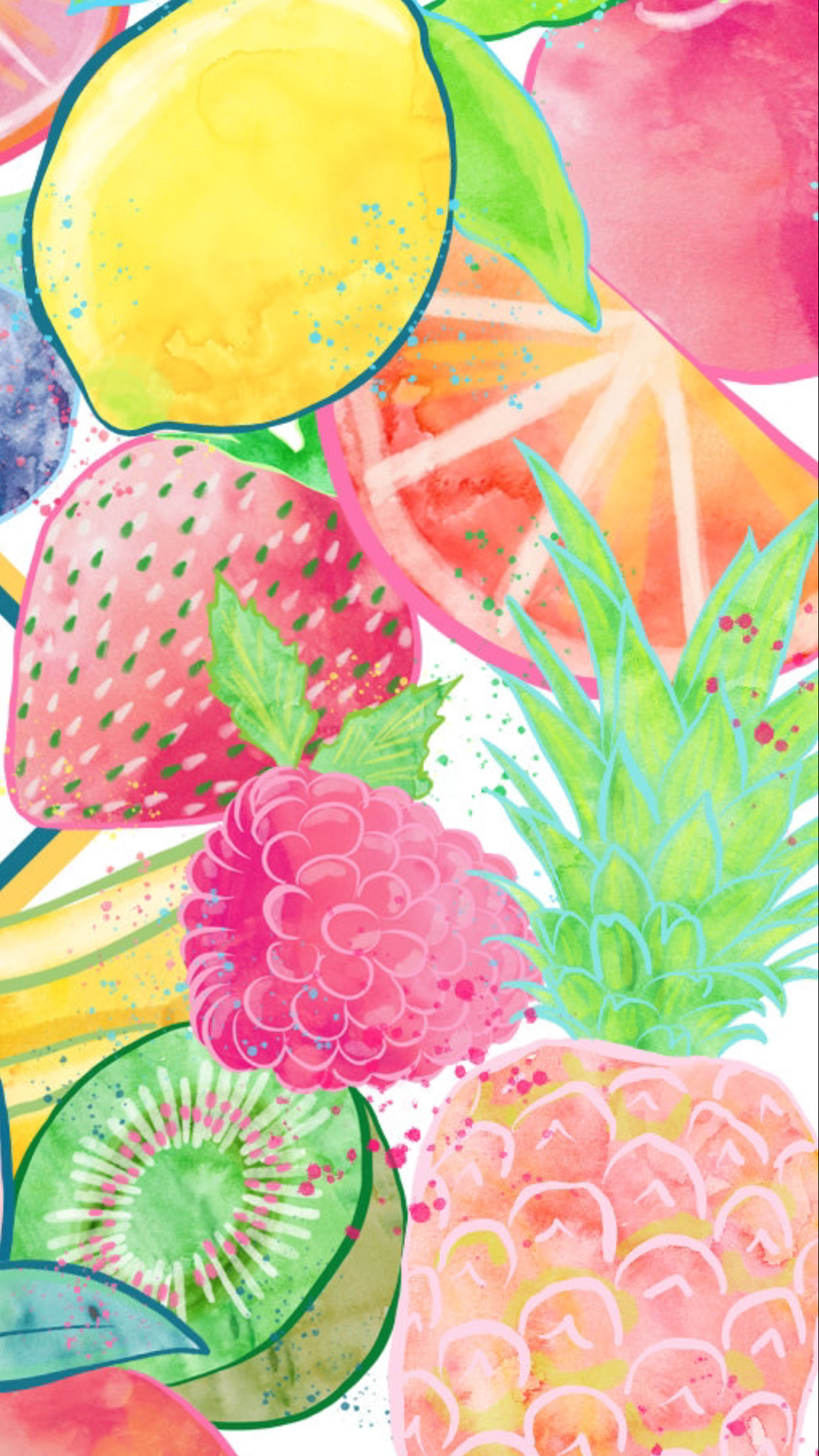 Wallpaper. Painting wallpaper, Fruit wallpaper pattern, Fruit wallpaper