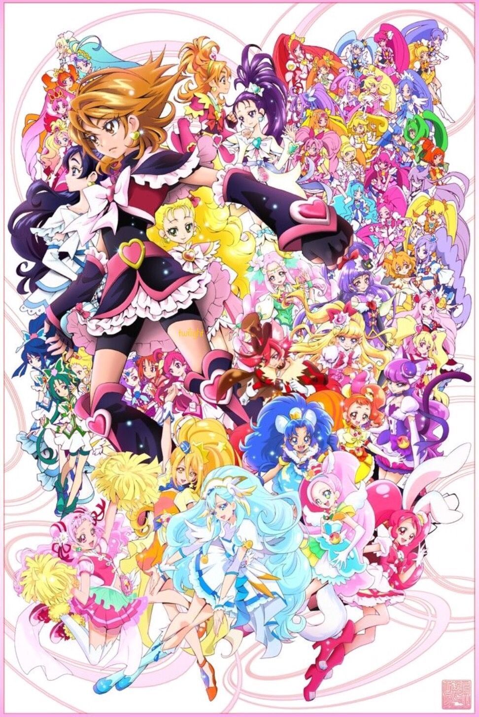 Precure all stars!. Pretty cure, Magical girl anime, Smile pretty cure