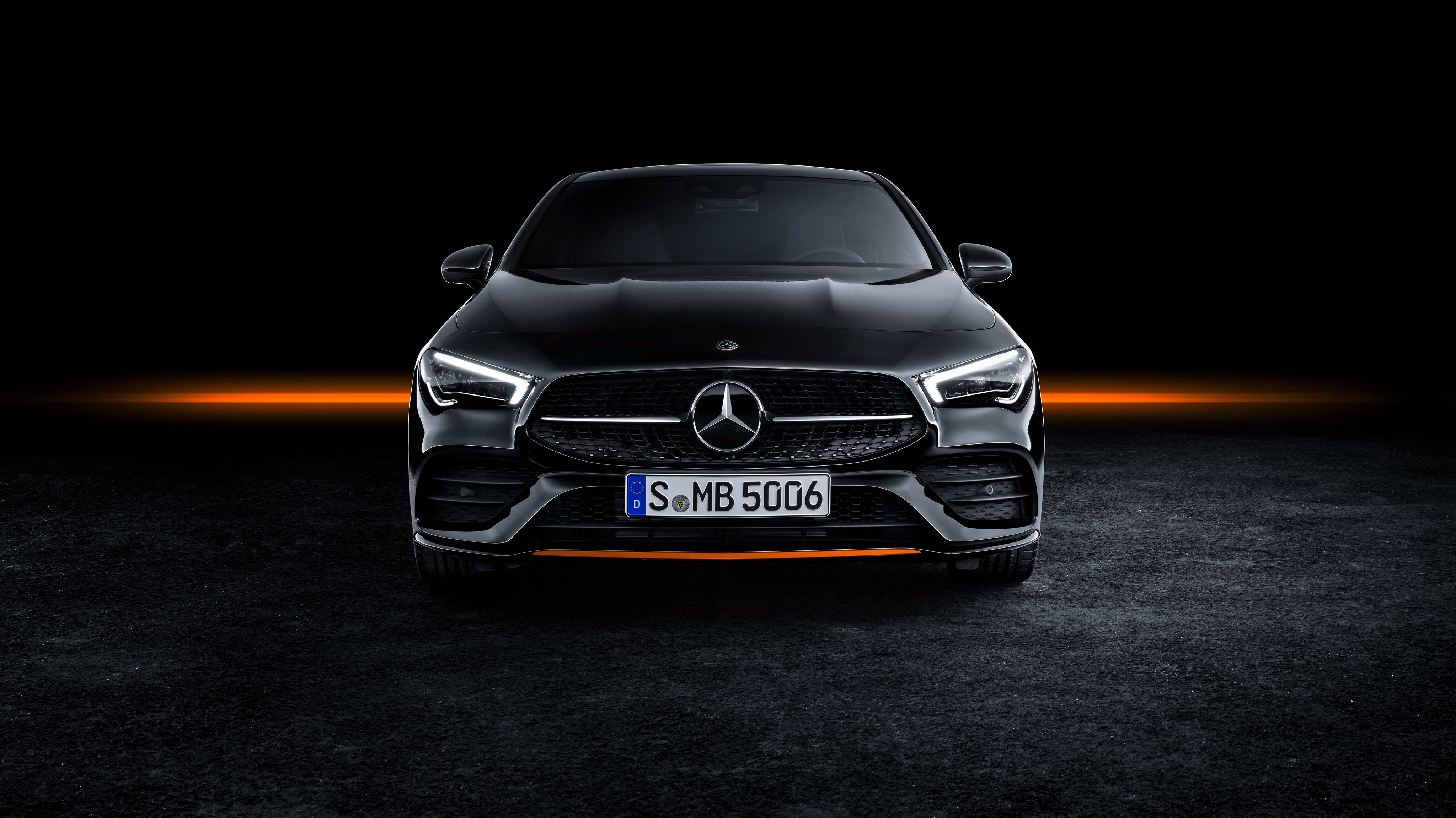 Mercedes Benz CLA 250 AMG Line Edition Orange Art 2019 4K 2 Wallpaper. HD Car Wallpaper