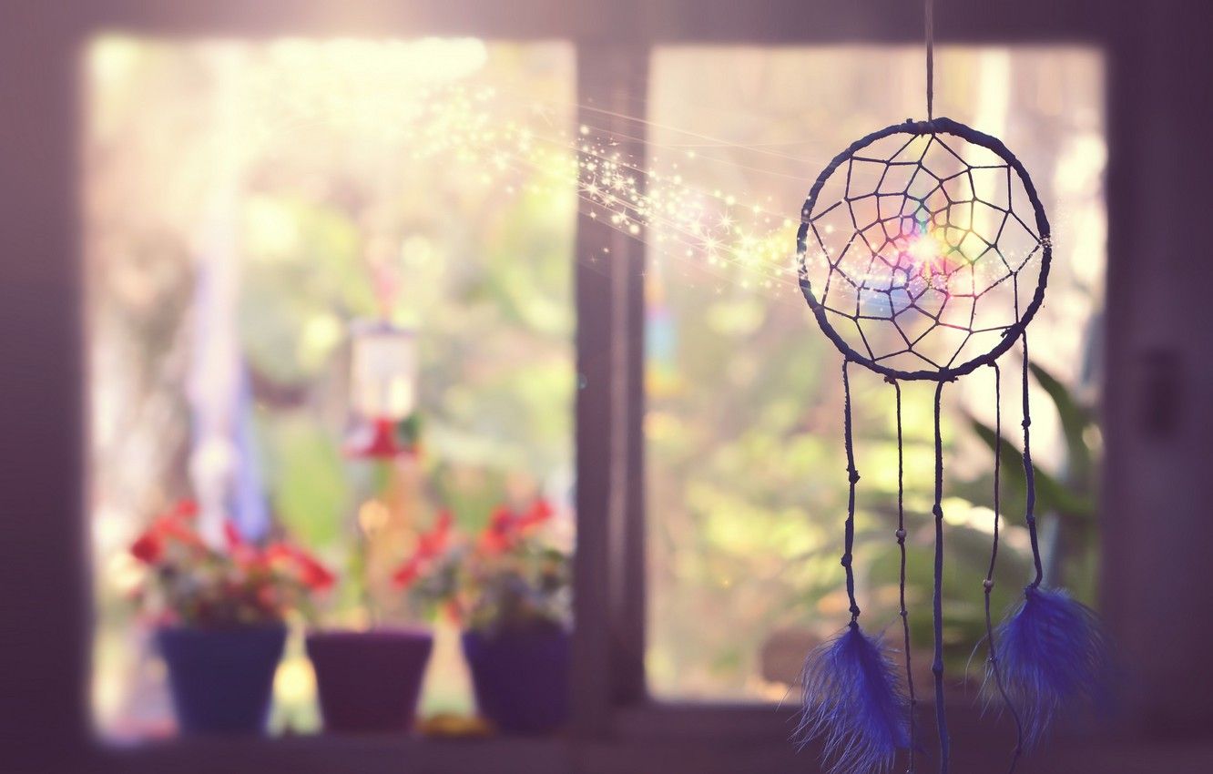 Photo Wallpaper Background, Window, Talisman, Dreamcatcher Catcher Image HD