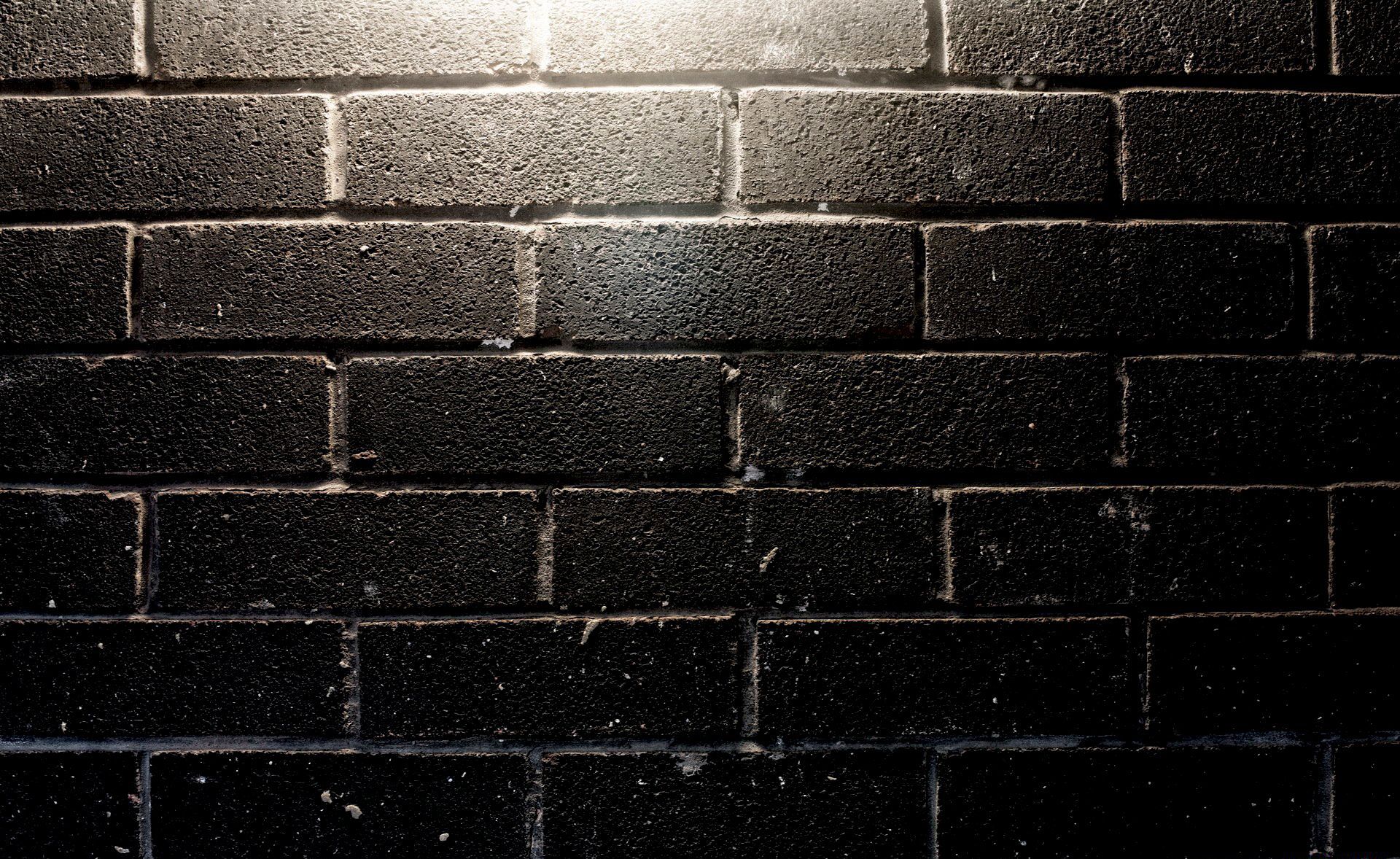 Black Brick Wall Background HD