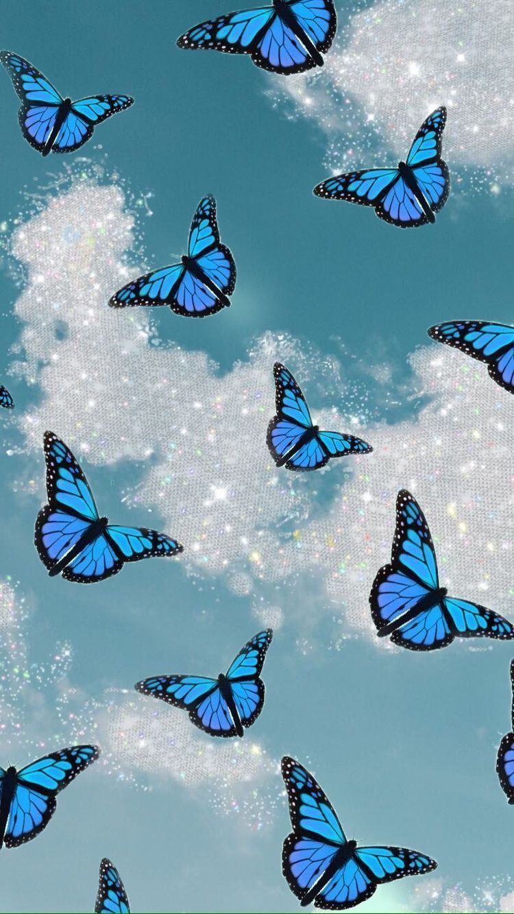 Tatto inspiration. Blue butterfly wallpaper, Butterfly wallpaper, Butterfly wallpaper iphone