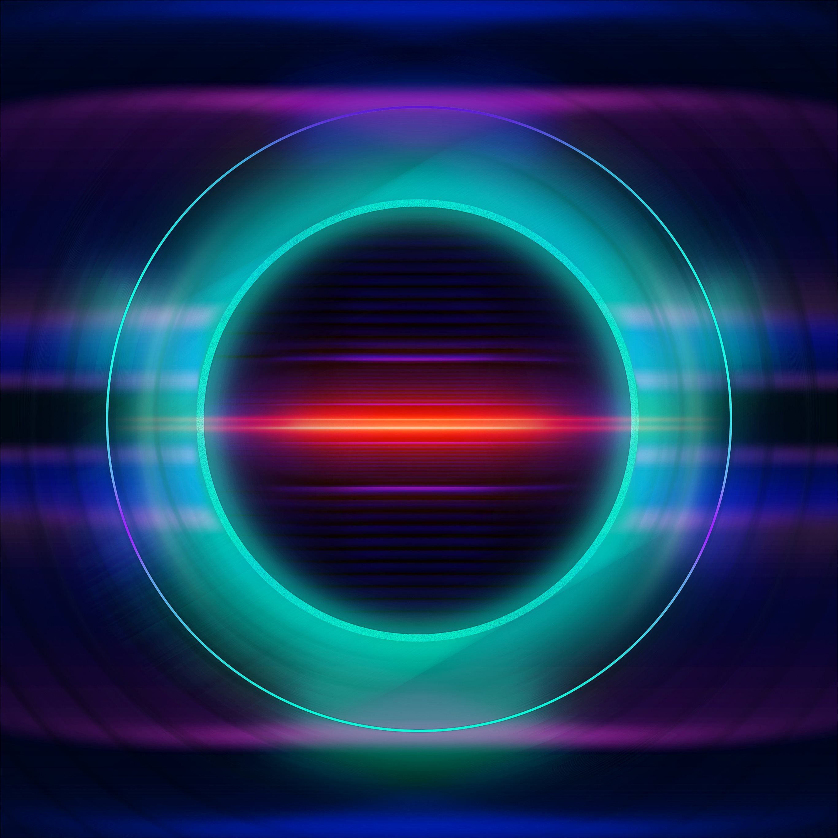 glowing circle abstract 5k iPad Pro Wallpaper Free Download
