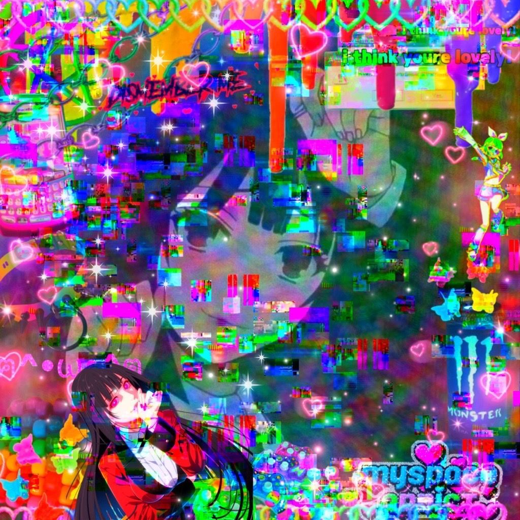glitchcore yumeko jabami. Aesthetic anime, Anime wall art, Anime wallpaper