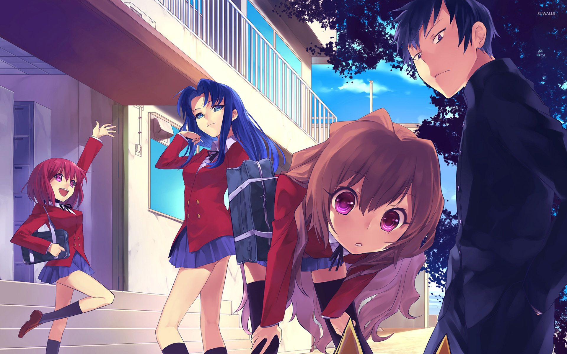 Wallpaper toradora!, anime, characters desktop wallpaper, hd image,  picture, background, ca76b2