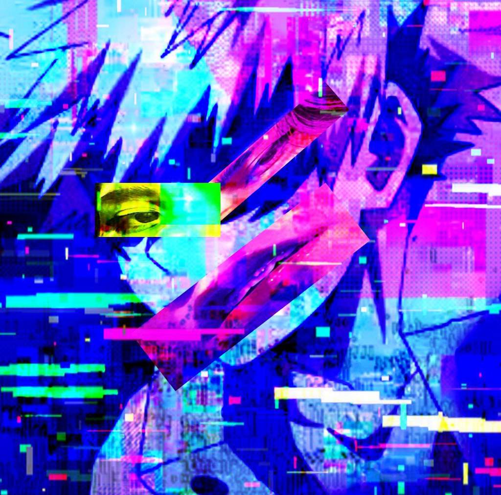 I found out that my aesthetic is Glitch Core and I'm slowly learning how to edit it. My Hero Academia Amino