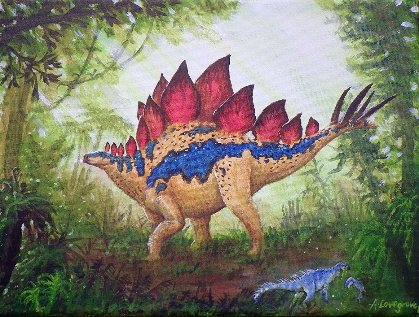 Image Alexander Lovegrove Dinosaurs Stegosaurus Pictorial art animal