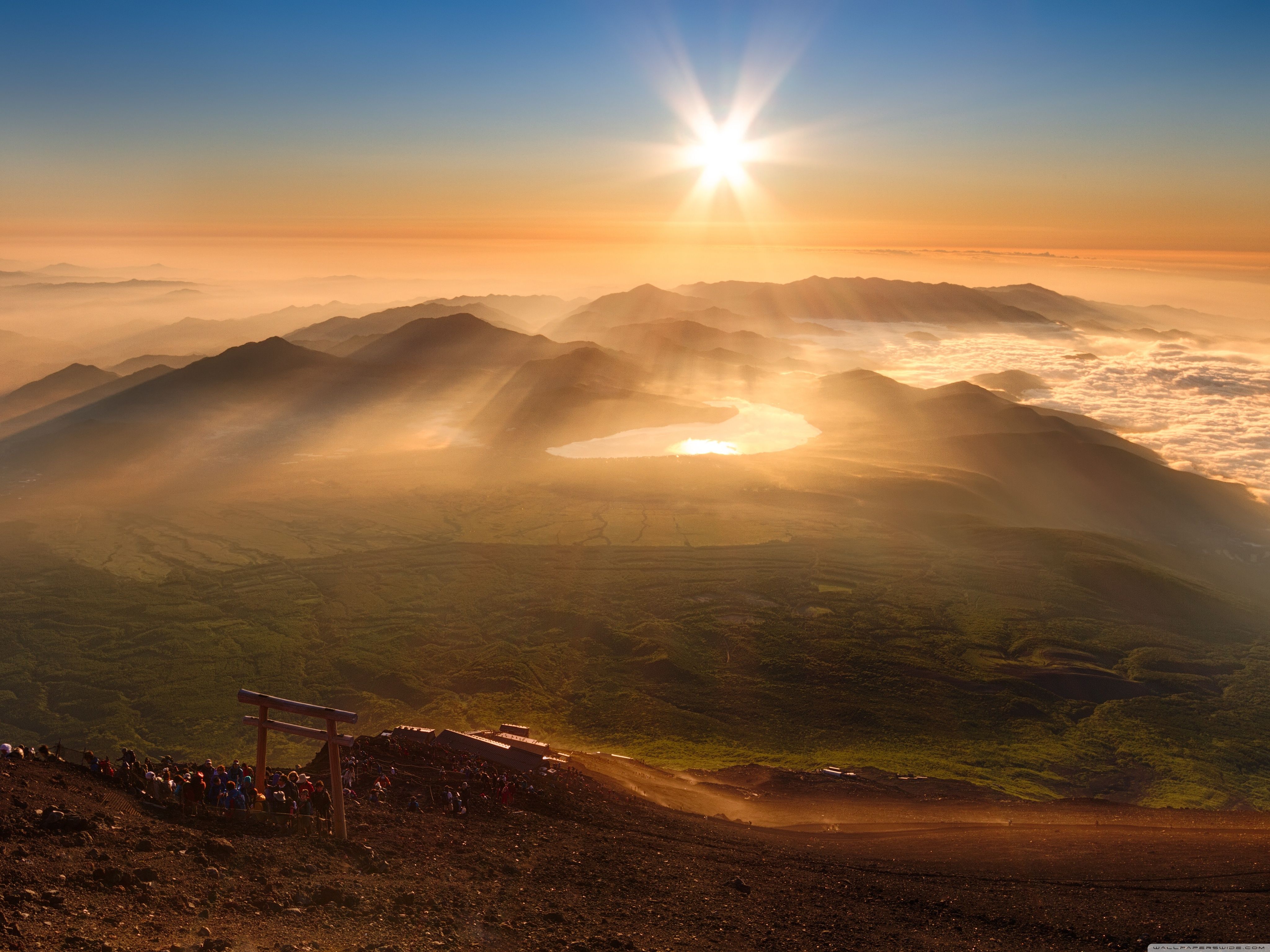 Hiking Mount Fuji Ultra HD Desktop Background Wallpaper for 4K UHD TV, Widescreen & UltraWide Desktop & Laptop, Tablet