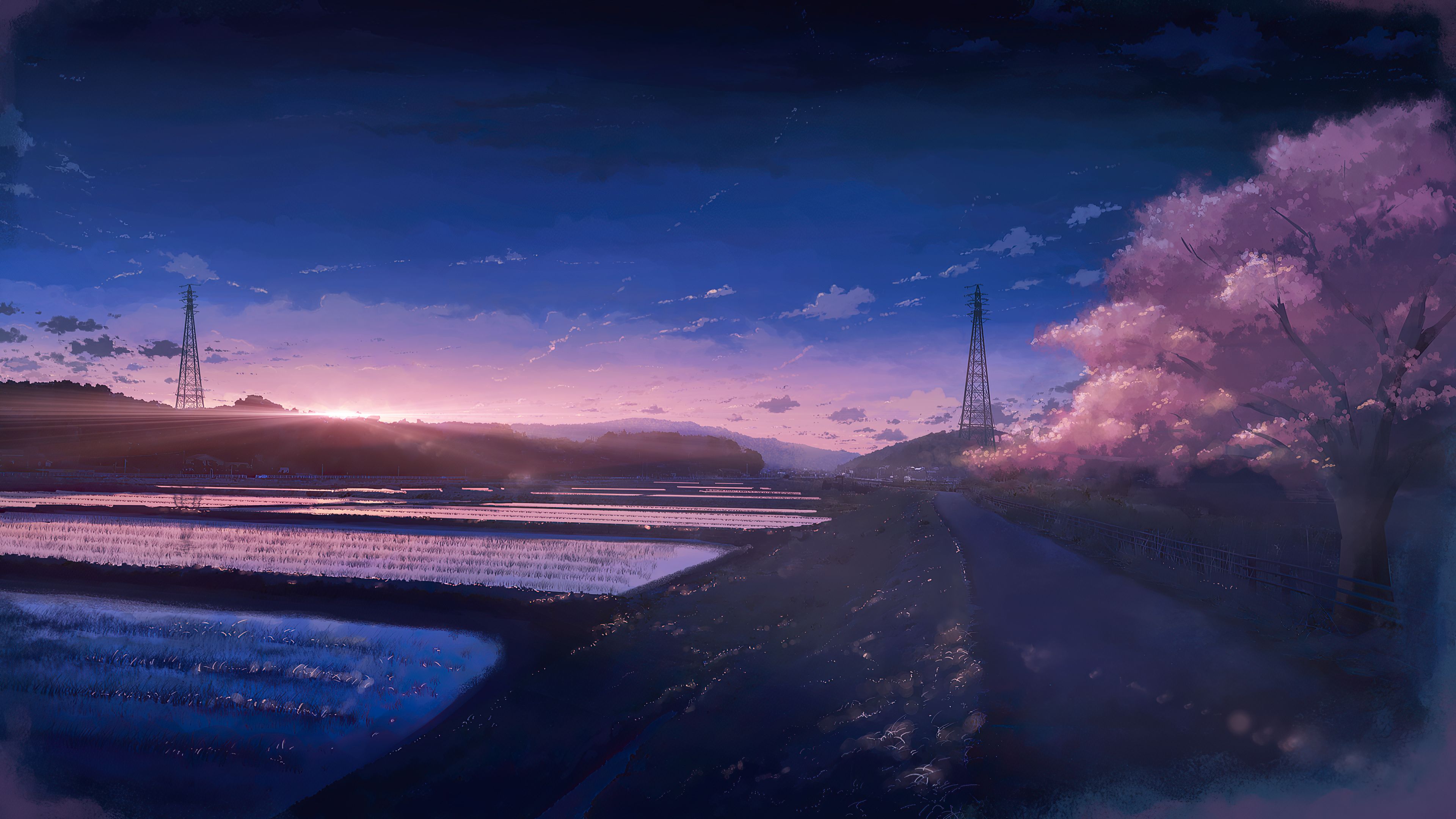 Anime Scenery Field 4k, HD Anime, 4k Wallpaper, Image, Background, Photo and Picture