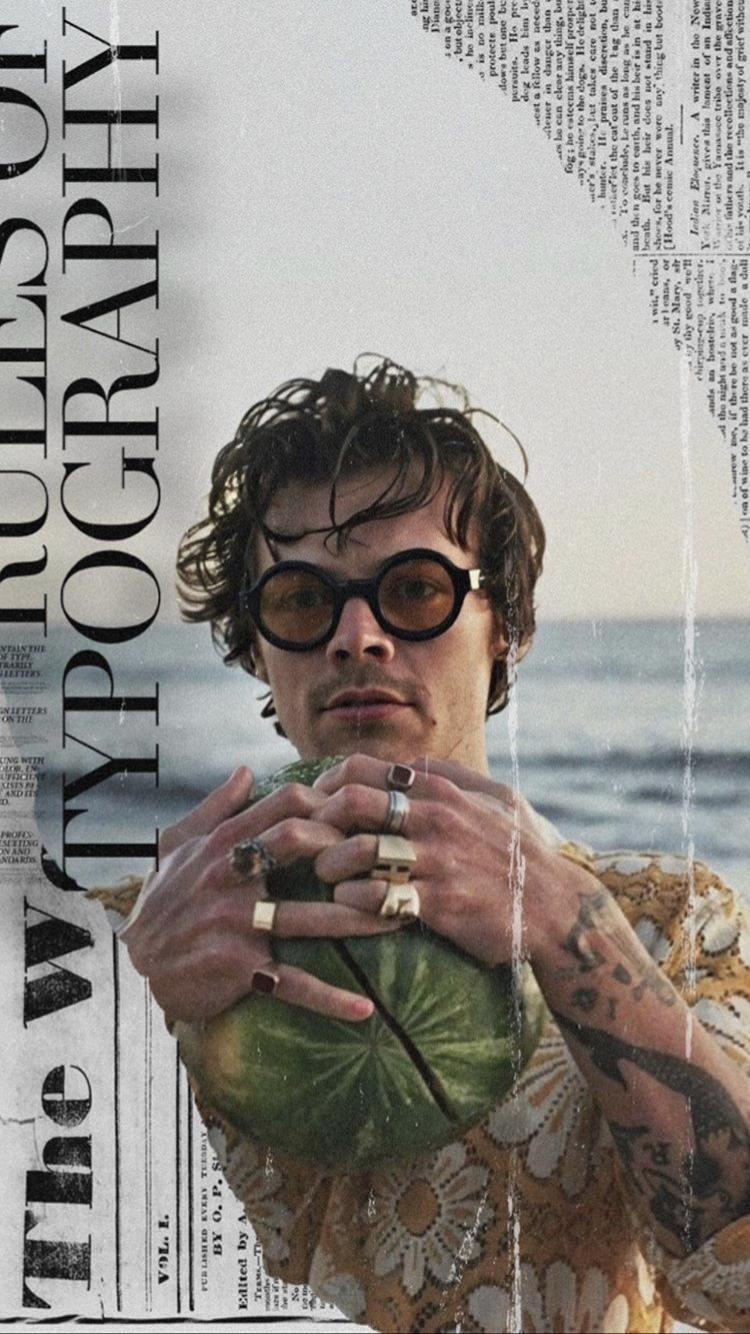 the cover of Vogue. Harry styles poster, Harry styles wallpaper, Harry styles aesthetic