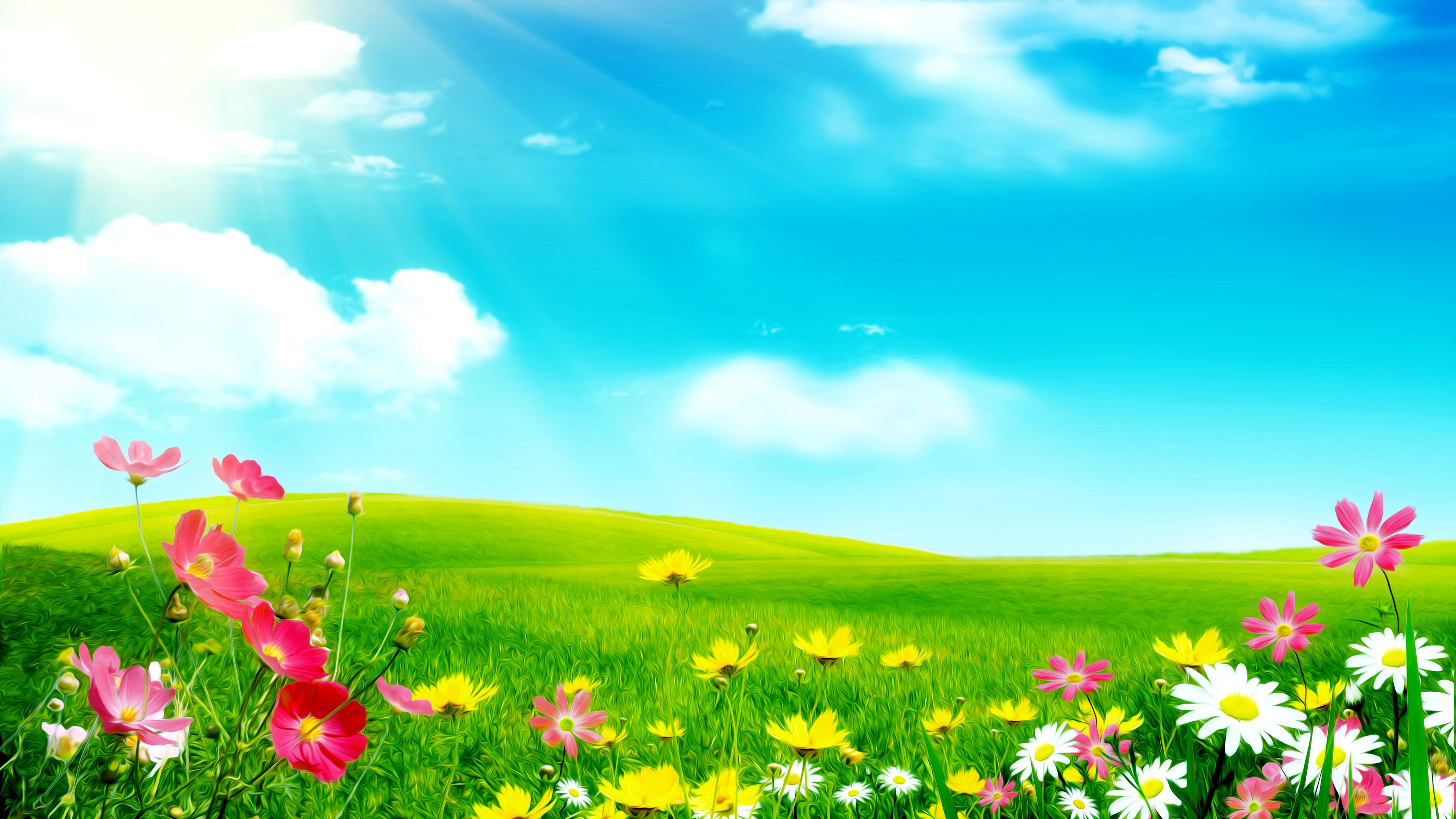 32++ Free Desktop Wallpaper Spring Meadow