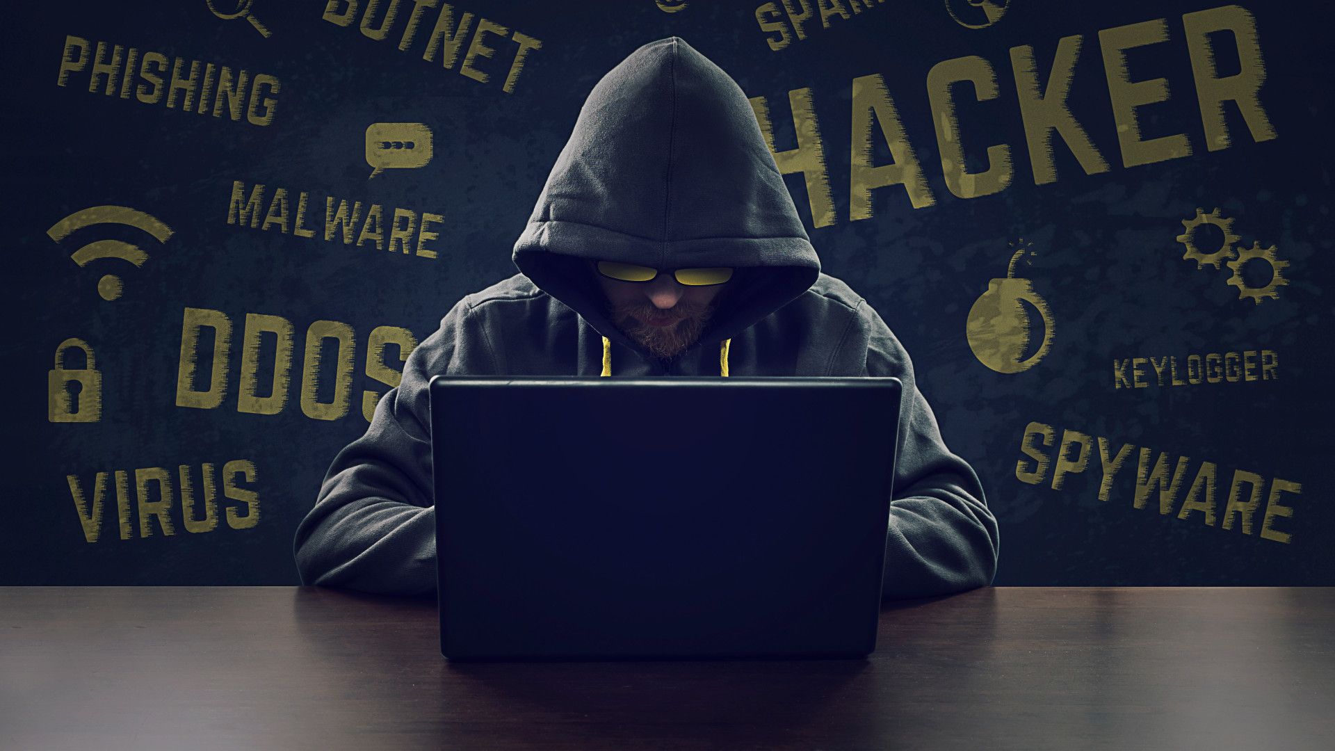 Hacker with Laptop Wallpaper Free Hacker with Laptop Background