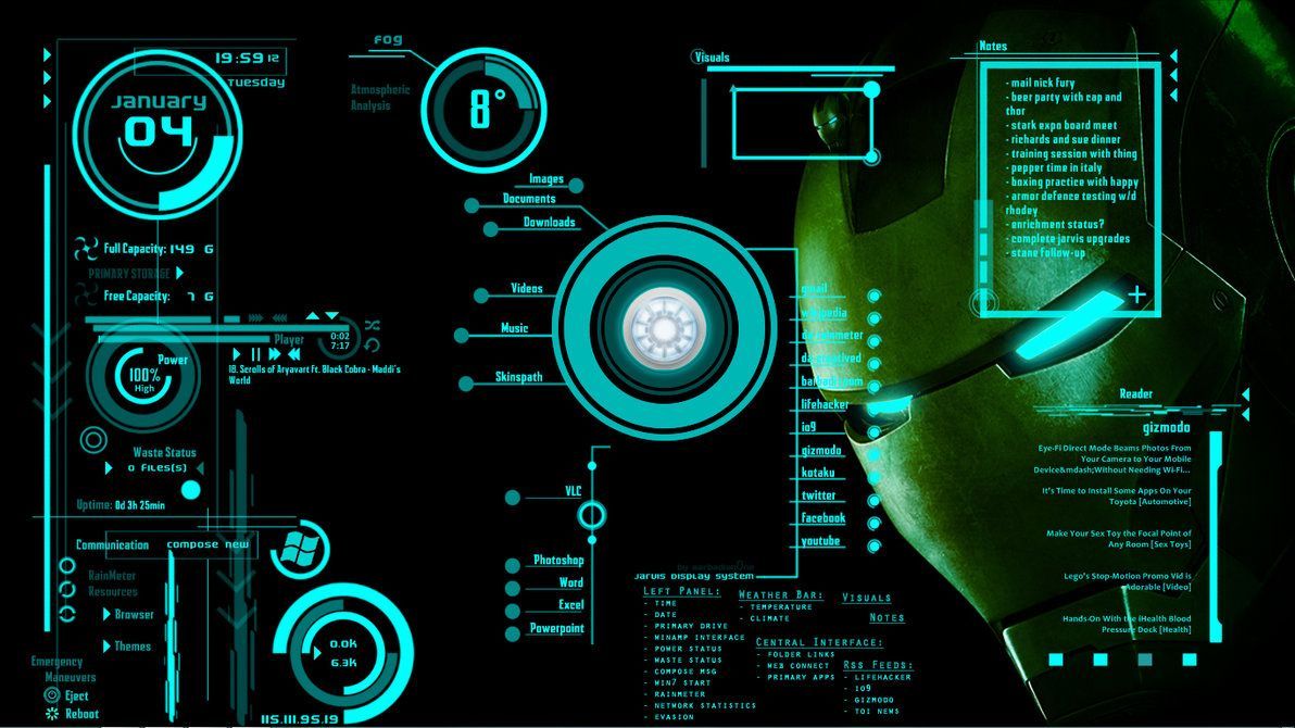 Turn Your Laptop Into JARVIS From Iron Man ! Hackers Point. Live wallpaper for pc, Wallpaper pc, Live wallpaper