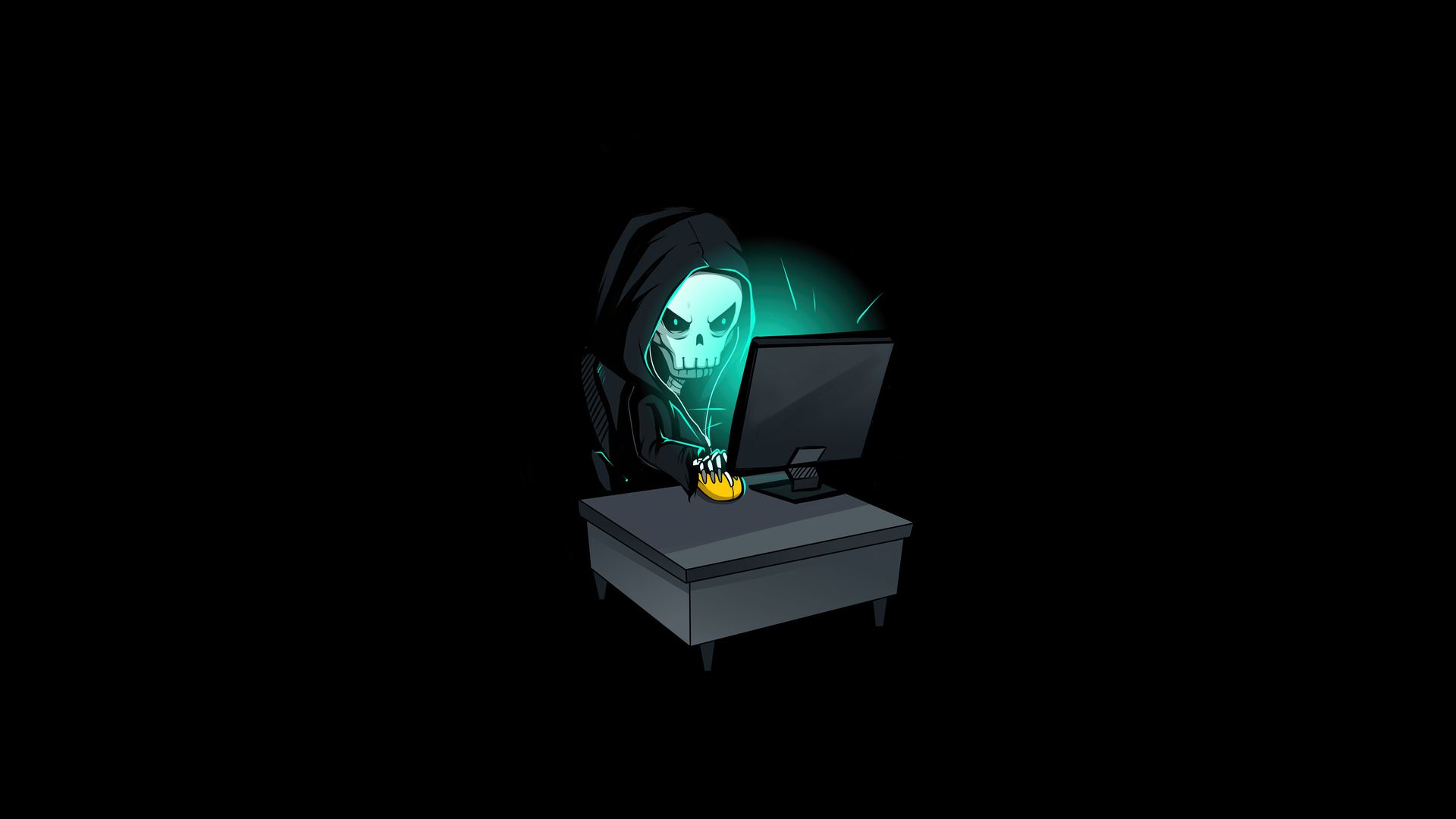 Skull Hacking Time 4k Laptop Full HD 1080P HD 4k Wallpaper, Image, Background, Photo and Picture