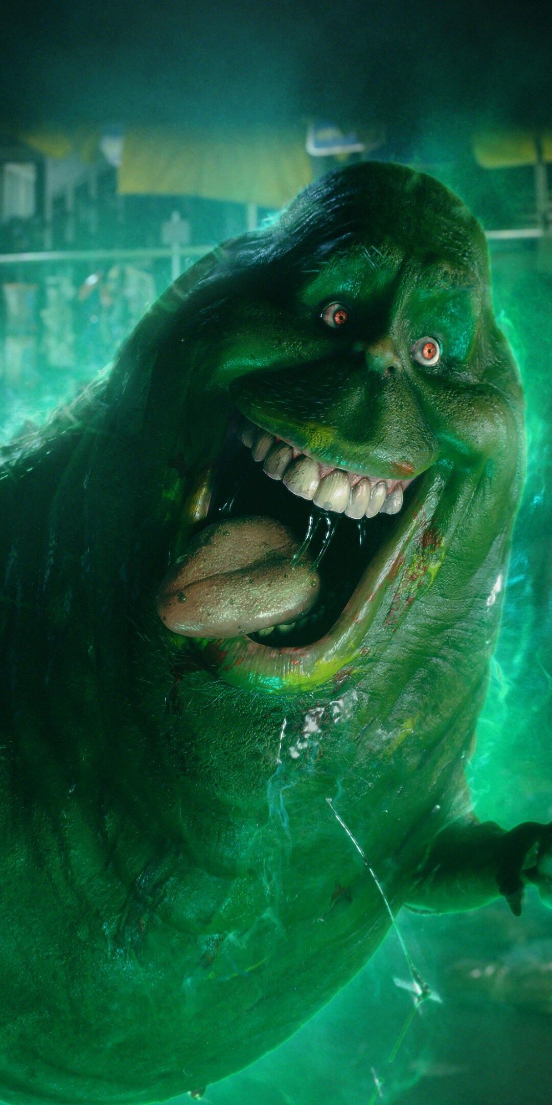Slimer in Ghostbusters 5k One Plus 5T, Honor 7x, Honor view 10, Lg Q6 HD 4k Wallpaper, Image, Background, Photo and Picture