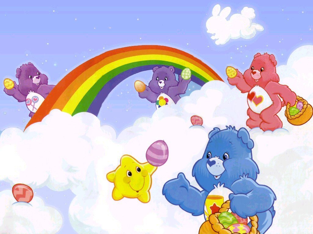 FREE Cartoon Graphics / Pics / Gifs / Photographs: Happy Easter from the Care Bears