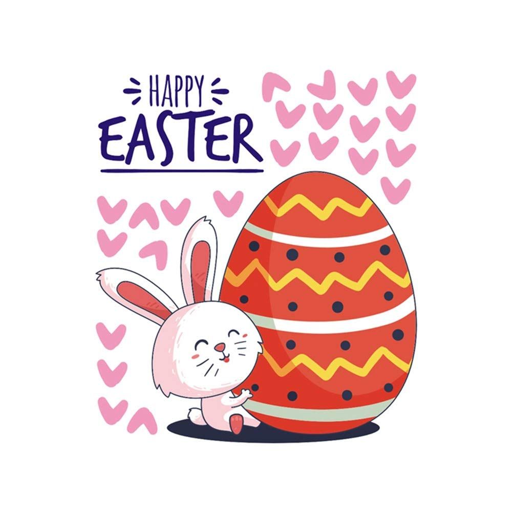 Buy TENDYCOCO Cartoon Cute Easter Egg Heart Rabbit Wall Sticker Wallpaper Art Decal 28x33cm Online at Low Prices in India
