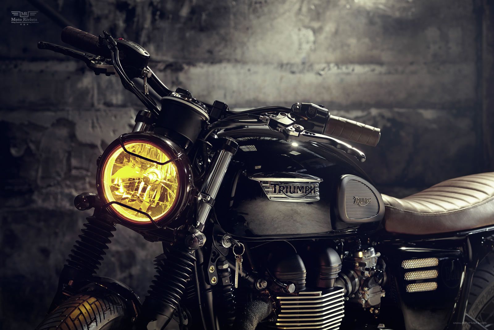 Bonneville T100 Black Custom Wallpaper & Background Download