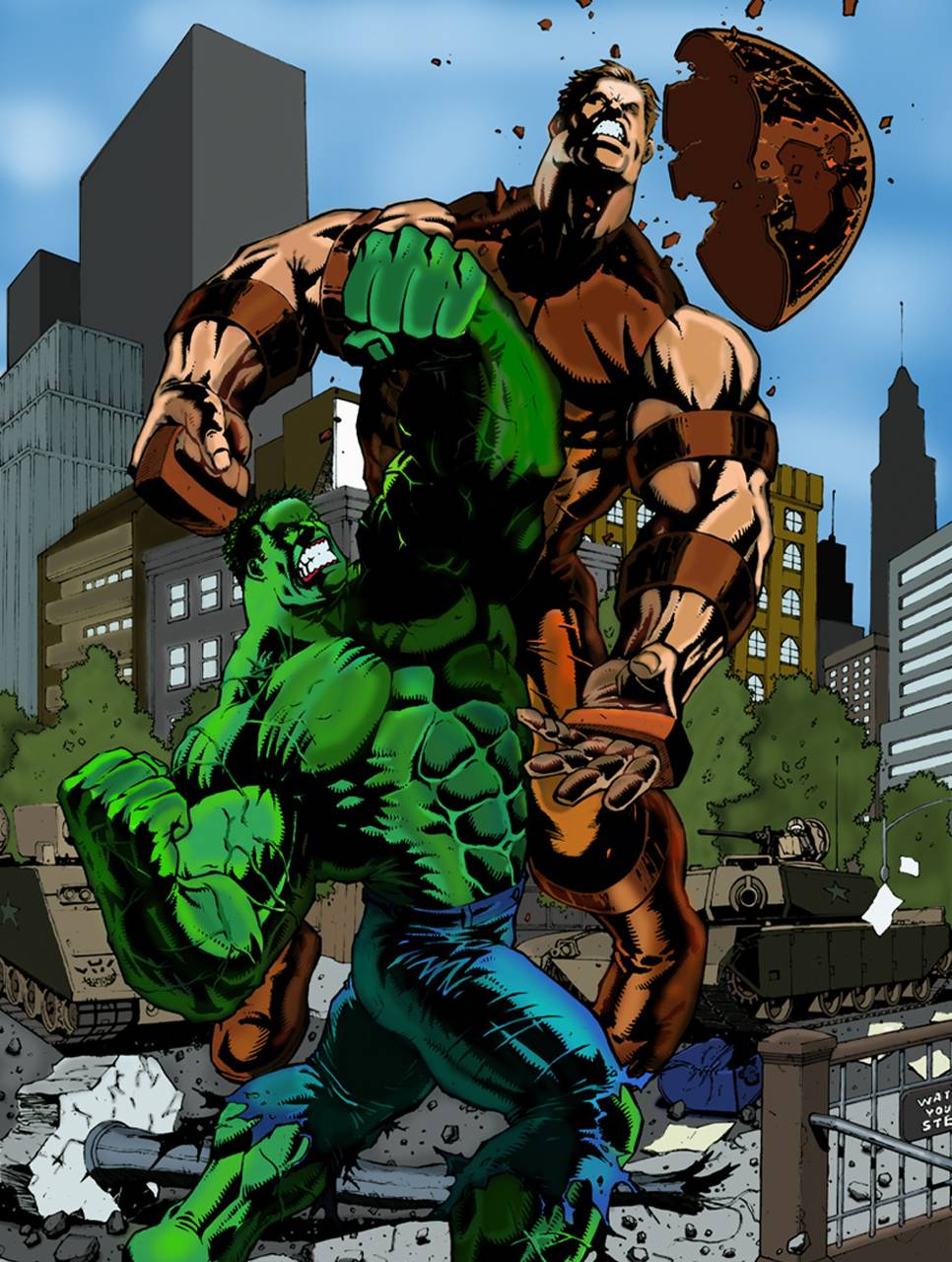 Hulk Vs Juggernaut wallpaper