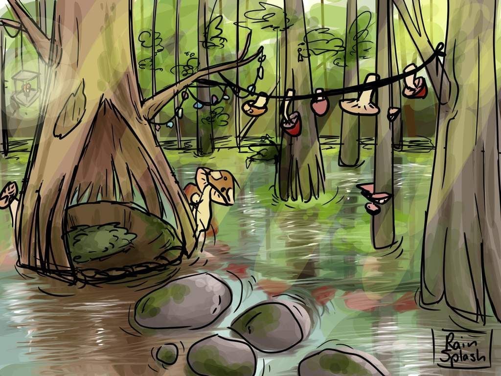 Finished swamp!. goblincore Amino. Goblin art, Art, Goblin