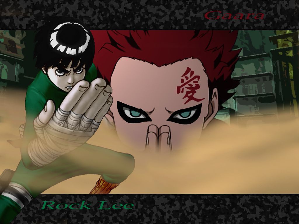 Naruto Wallpaper: Gaara VS Rock Lee