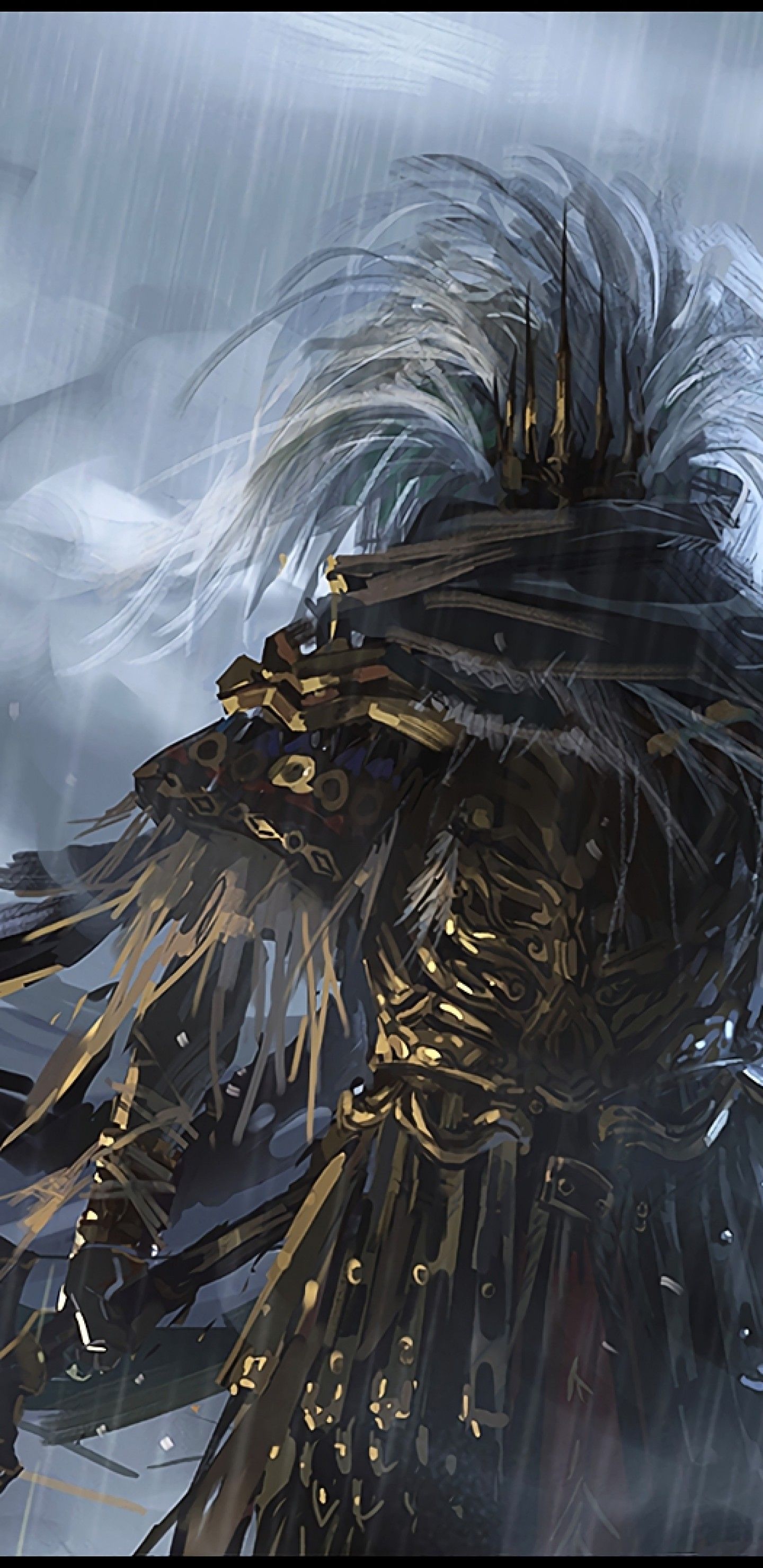 Dark Souls Nameless King, Boss, Spear, Painting, King HD Wallpaper